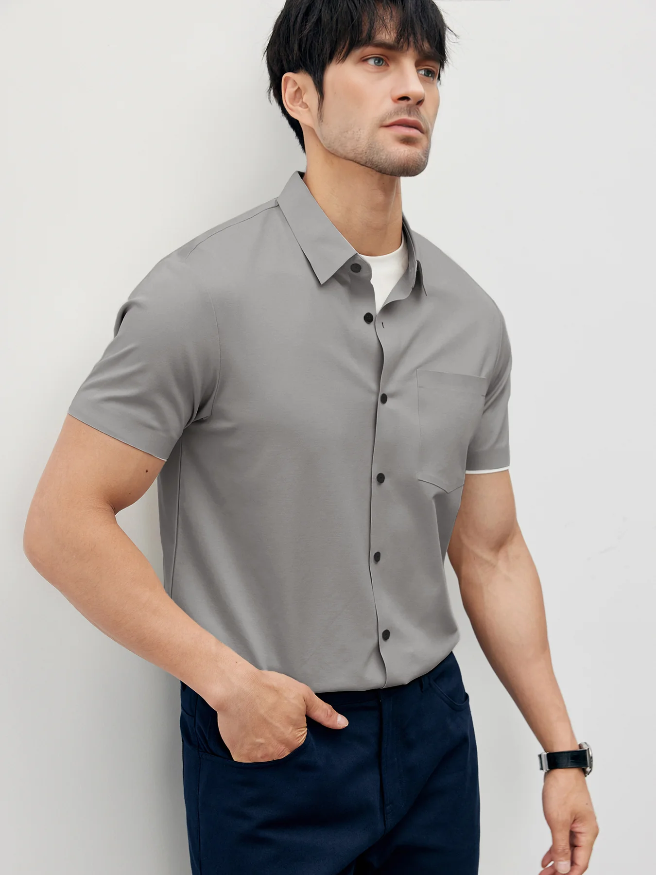 ChillLux Wrinkle-free Short Sleeve Shirt - Image 3