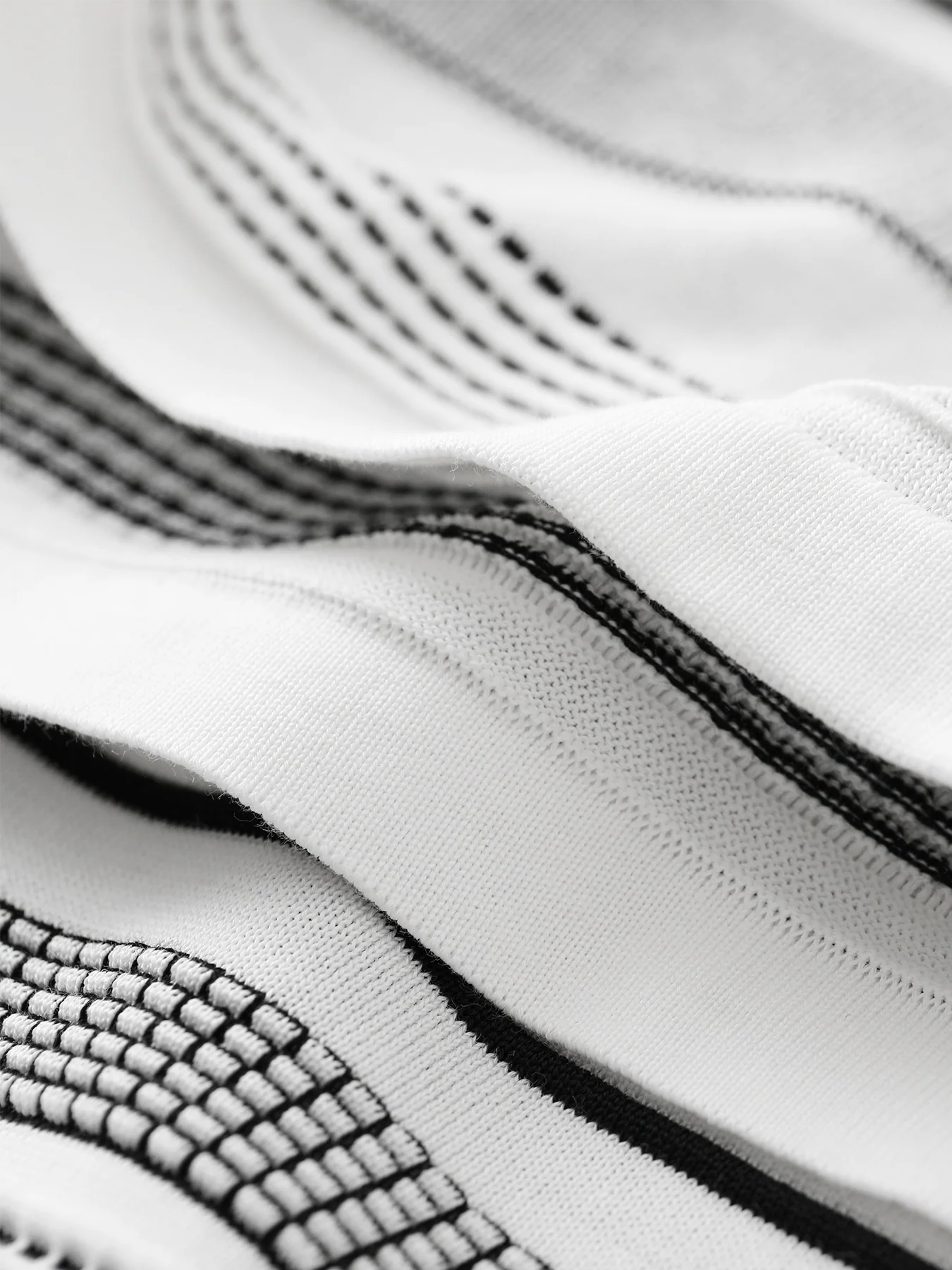 CoolKnit Breathable Striped Short Sleeve Knitted T-Shirt - Image 10