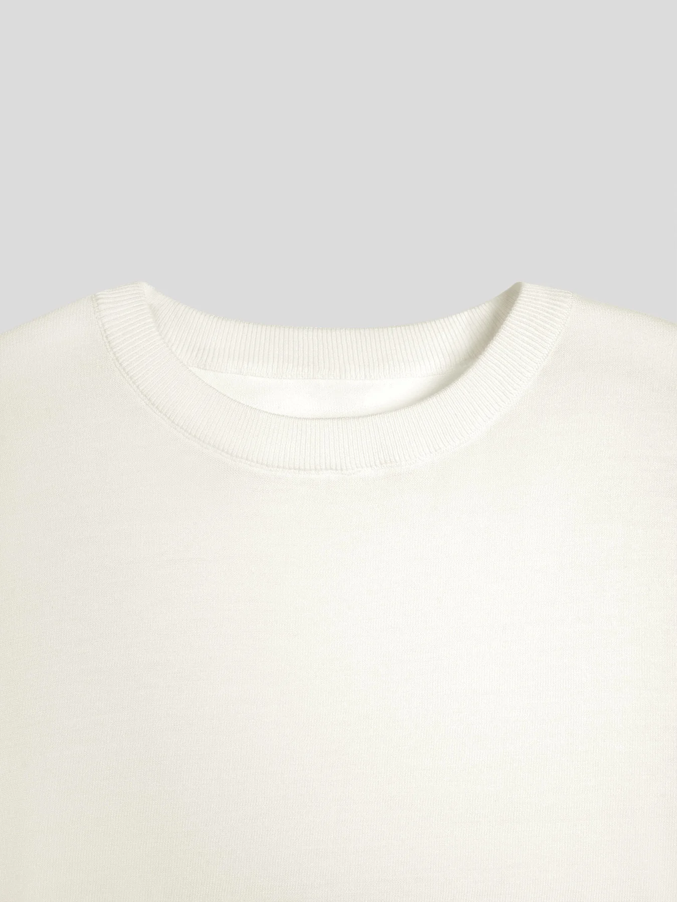 CoolKnit Color Blocked Cuffs Short Sleeve Knitted T-Shirt - Image 8