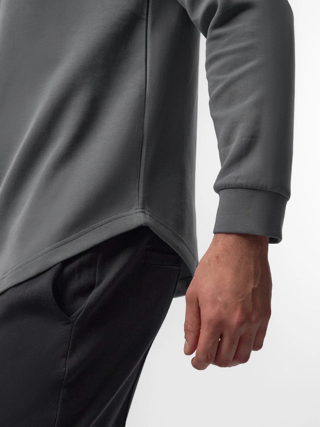 CozySpacer Curve Hem Hoodie - Image 12