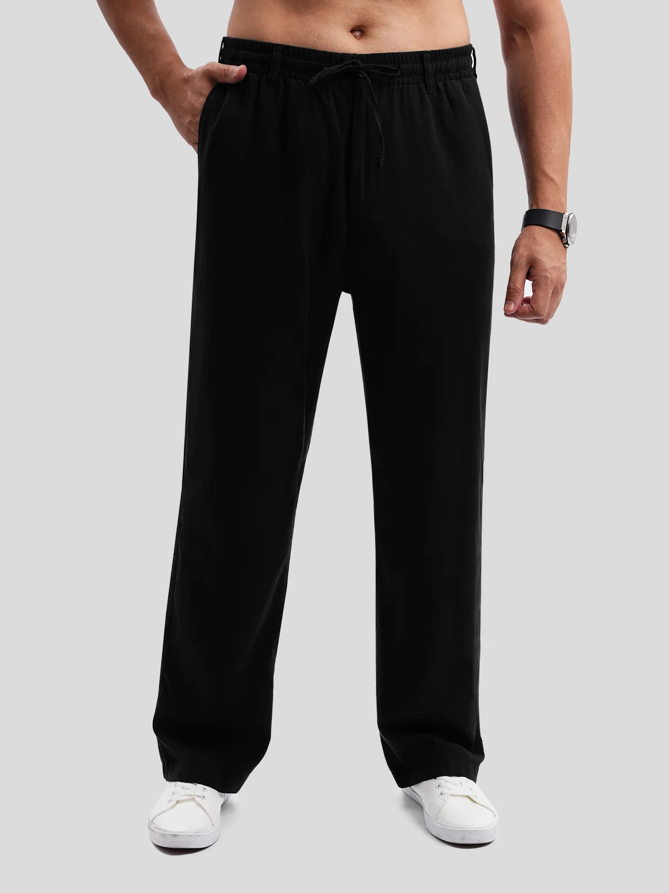 DreamWear Italian Linen Elastic Drawstring Pant - Image 7