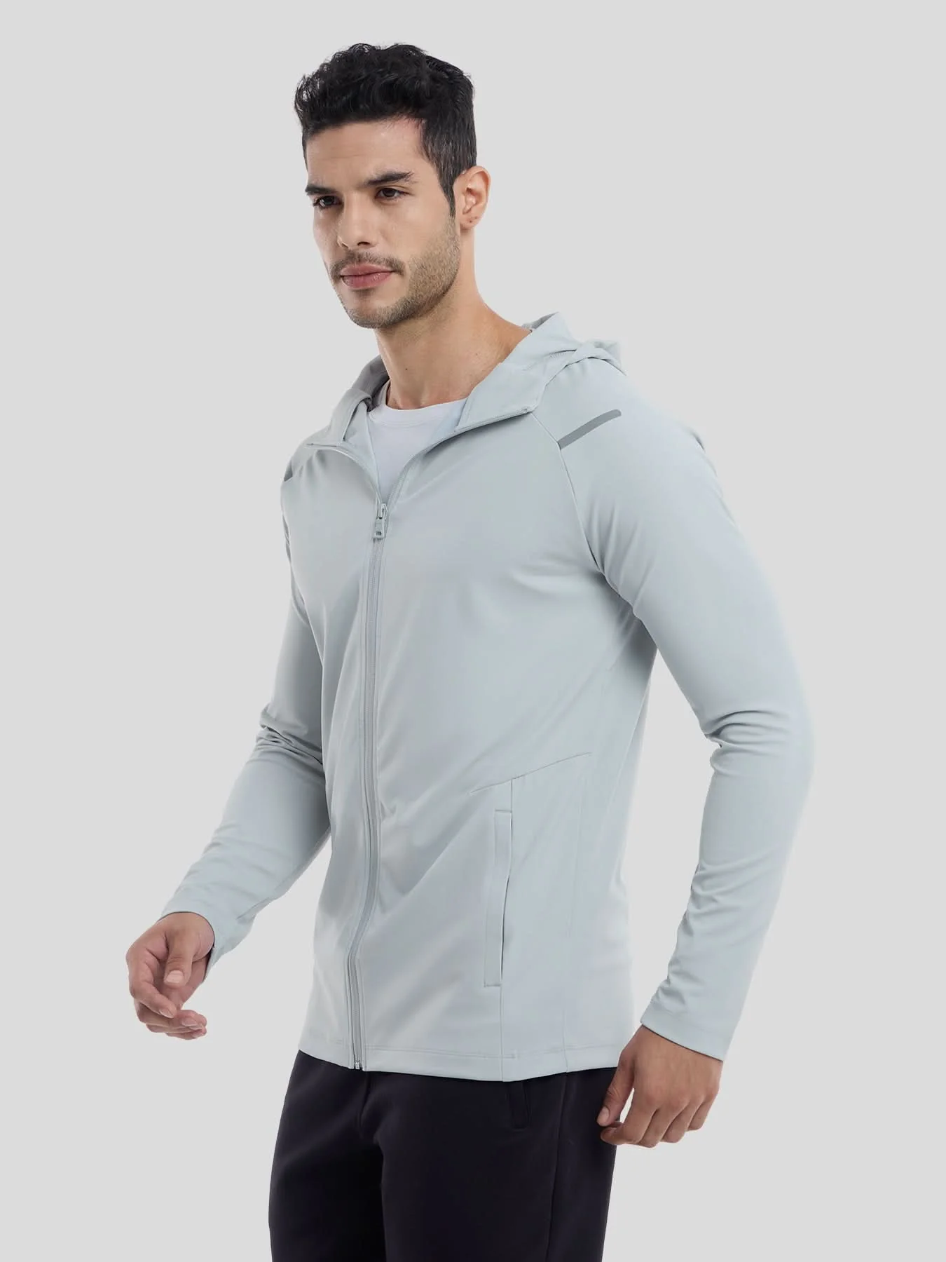 SmoothBlend Quick Dry Sports Fitness Hooded Jacket - Image 20