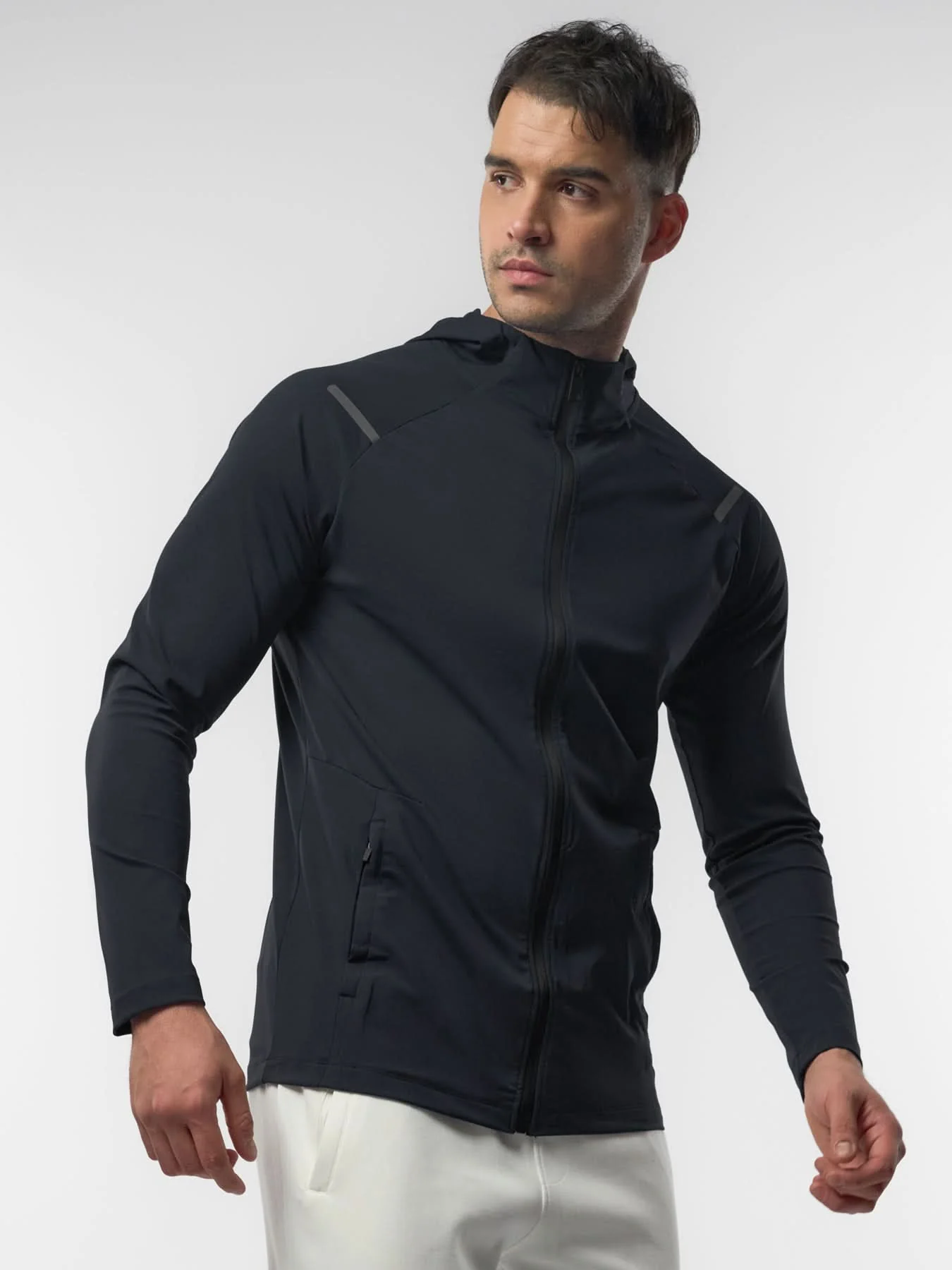SmoothBlend Quick Dry Sports Fitness Hooded Jacket - Image 34