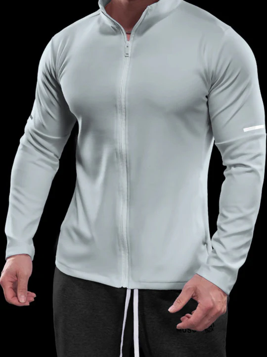 SmoothBlend Quick Dry Stand Collar Sports Fitness Jacket - Image 31