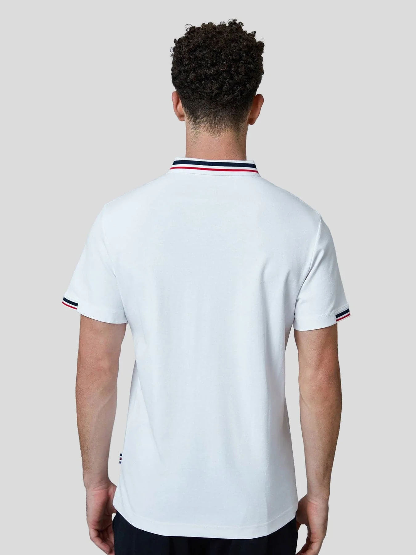 Classic Jacquard Collar Polo Shirt - Image 11
