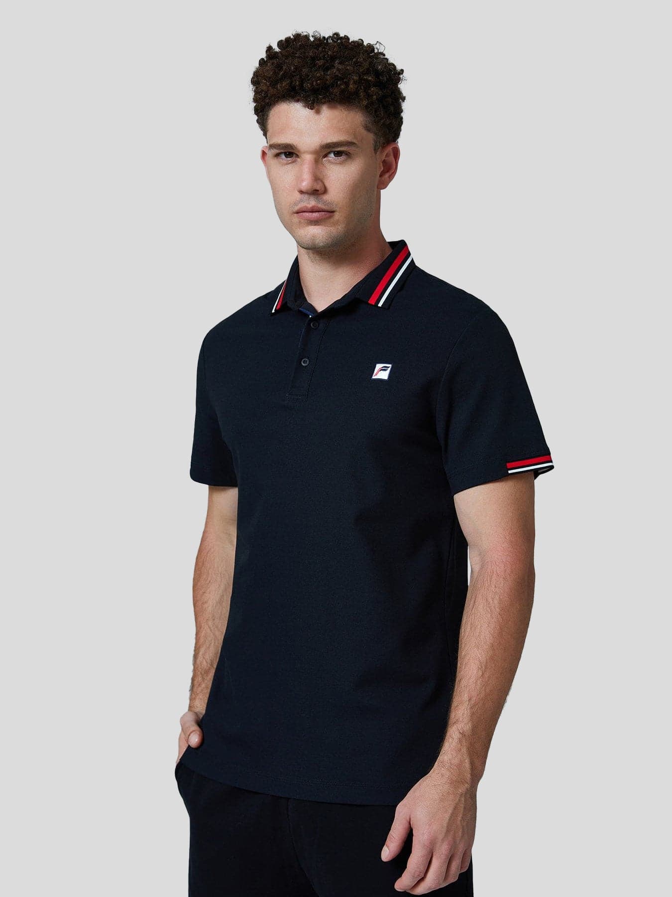 Classic Jacquard Collar Polo Shirt - Image 13