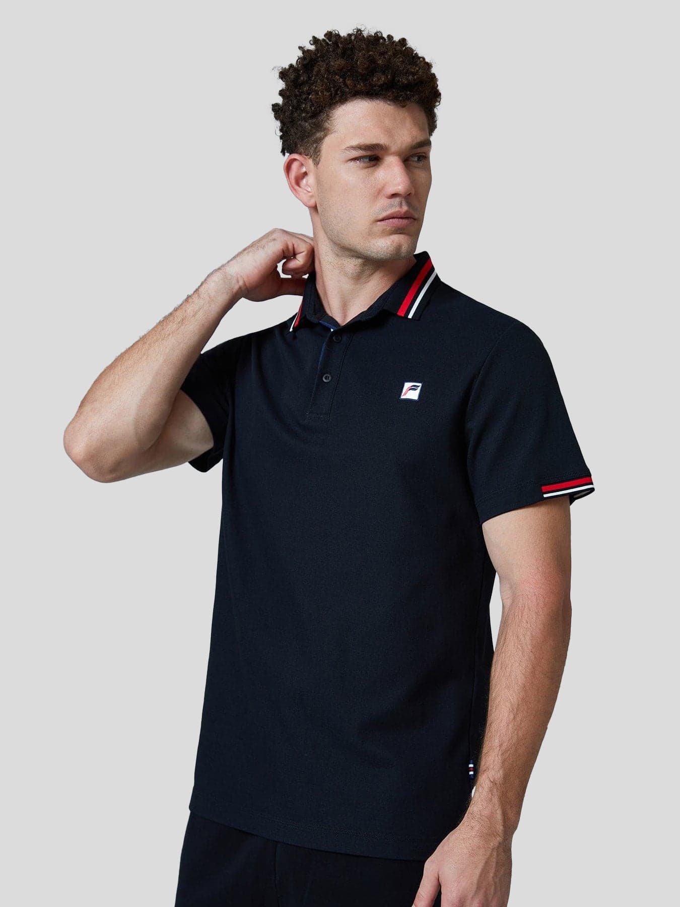 Classic Jacquard Collar Polo Shirt - Image 14