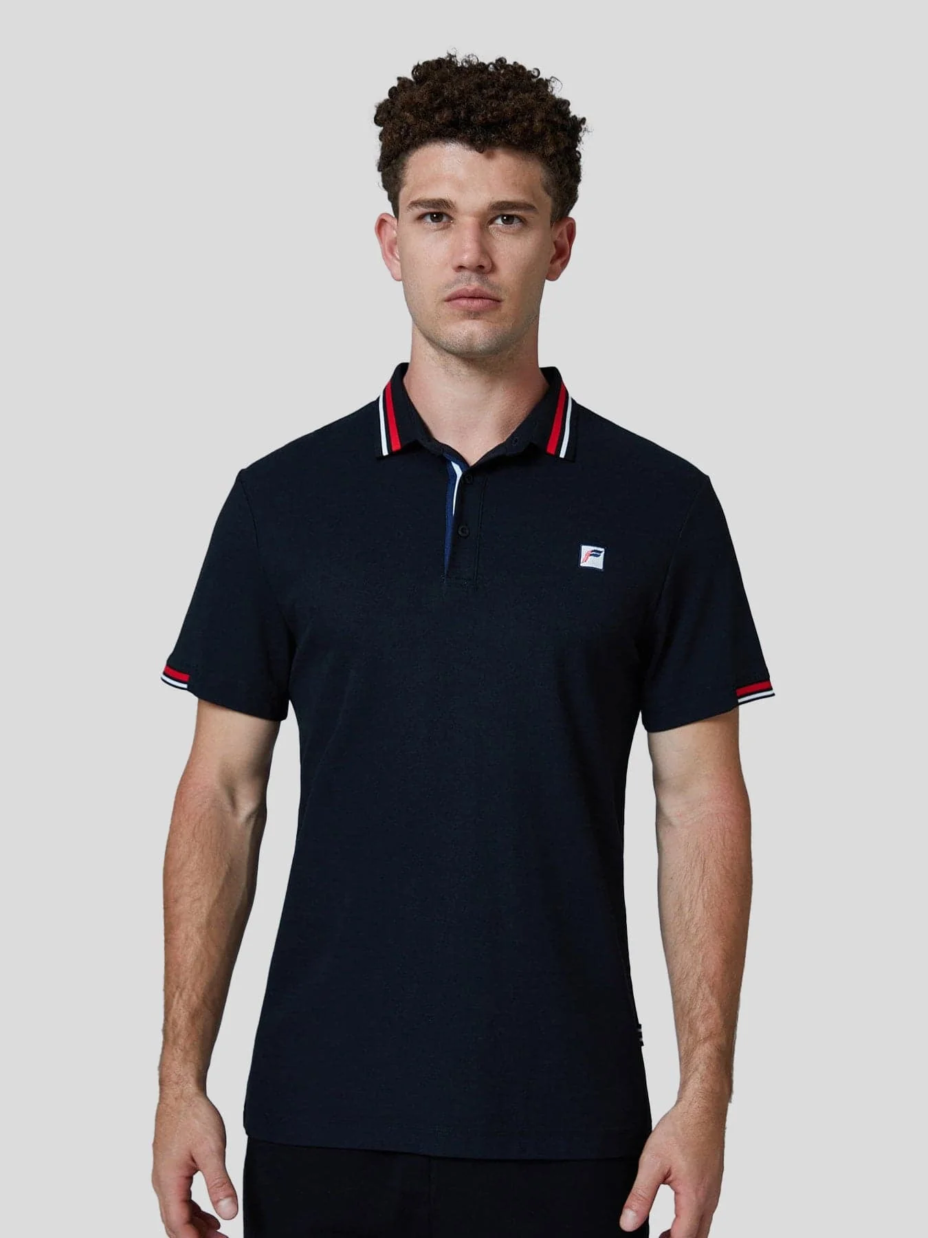 Classic Jacquard Collar Polo Shirt - Image 15