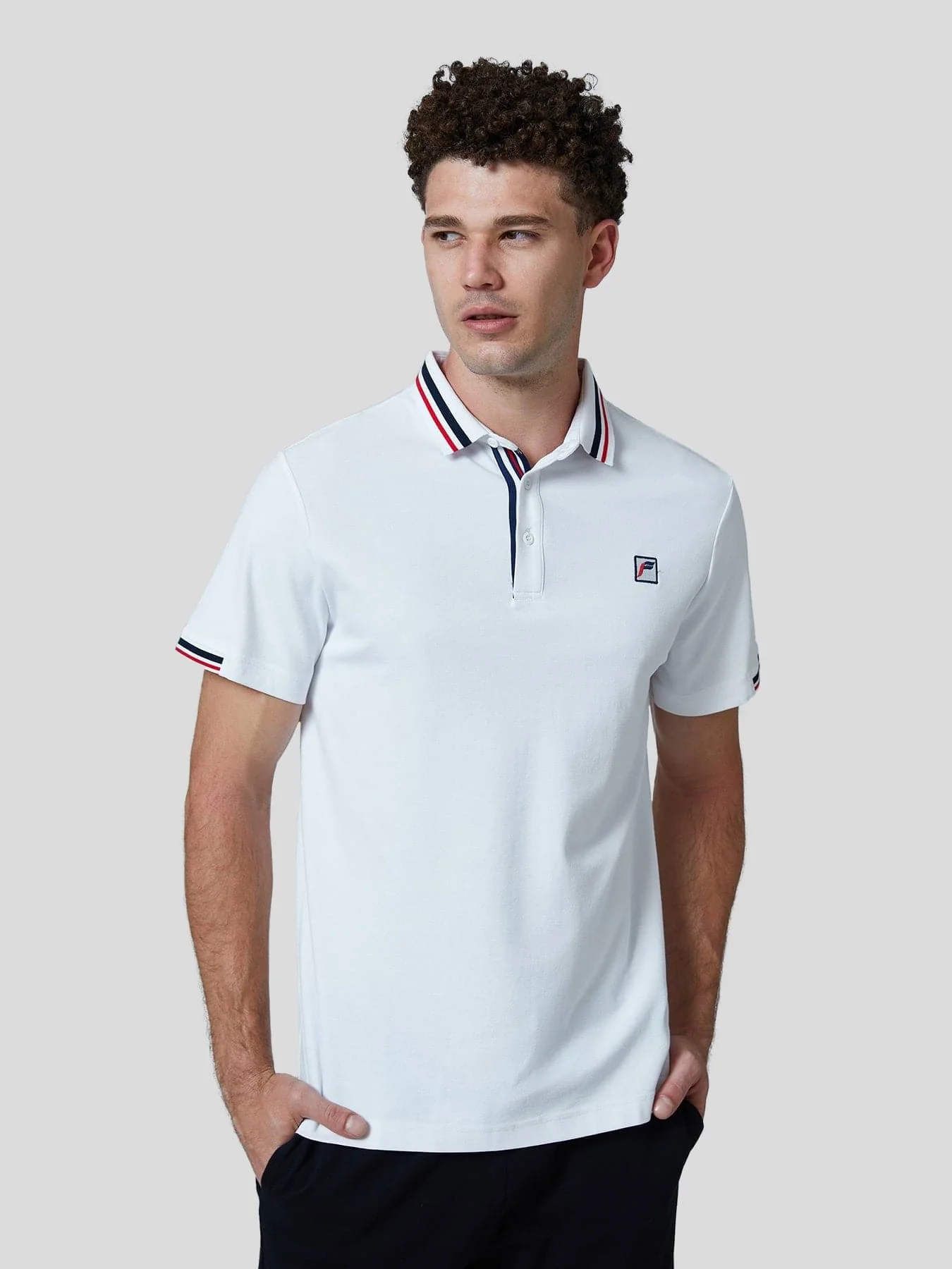 Classic Jacquard Collar Polo Shirt - Image 7