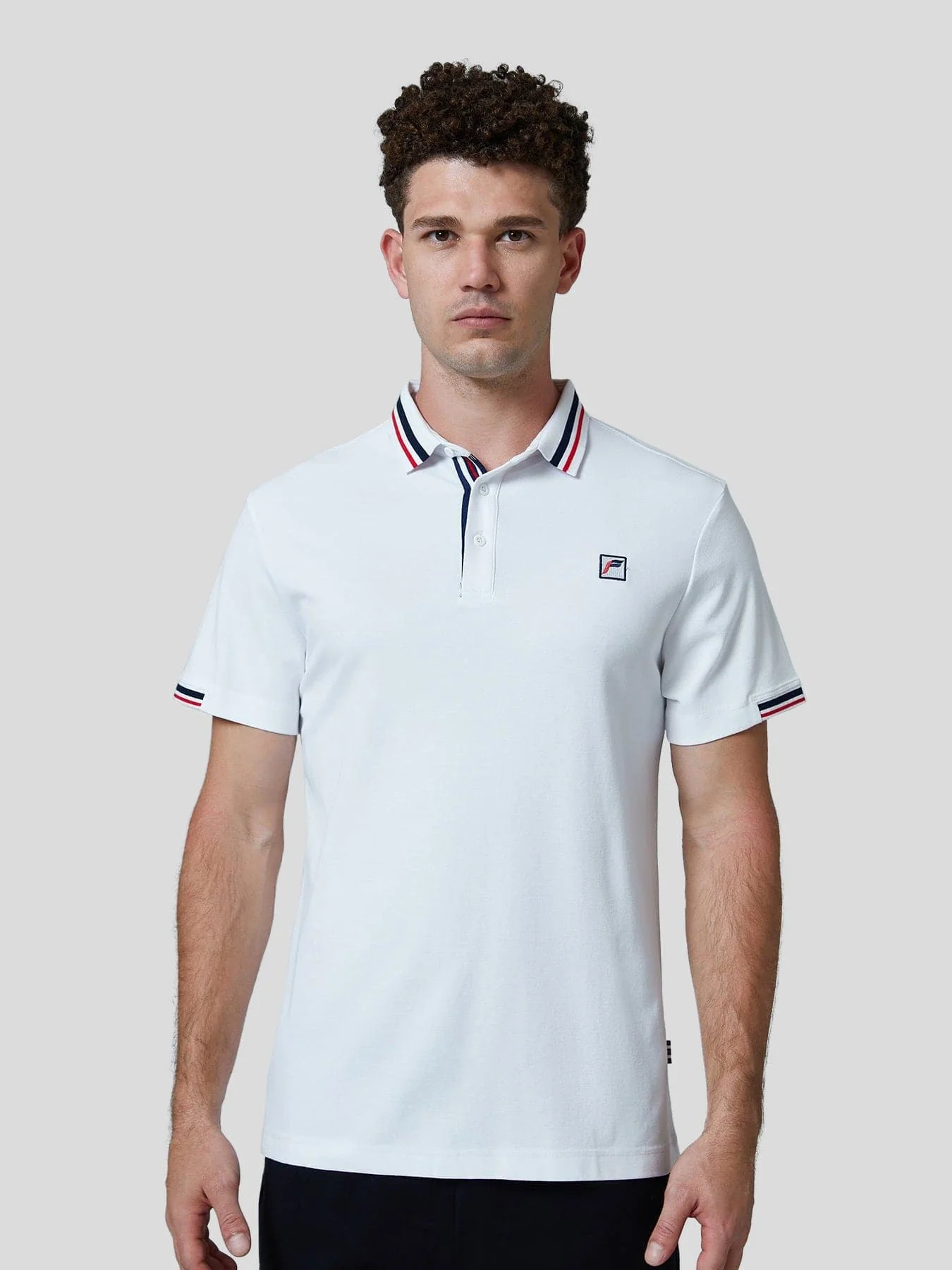 Classic Jacquard Collar Polo Shirt - Image 8