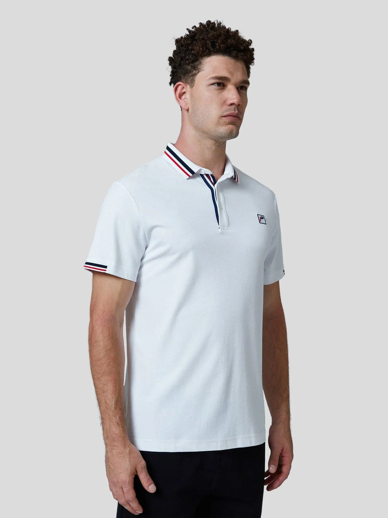 Classic Jacquard Collar Polo Shirt - Image 9