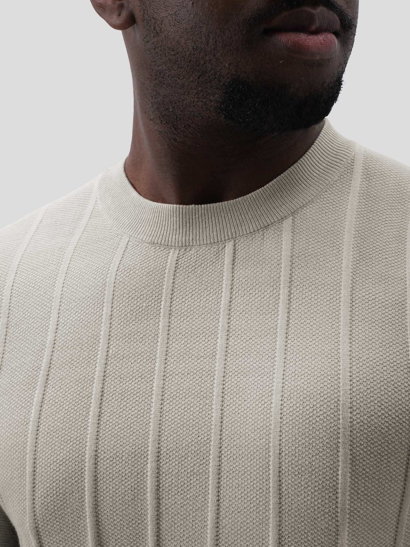 GentleKnit Breathable Striped Short Sleeve Knitted T-Shirt - Image 30