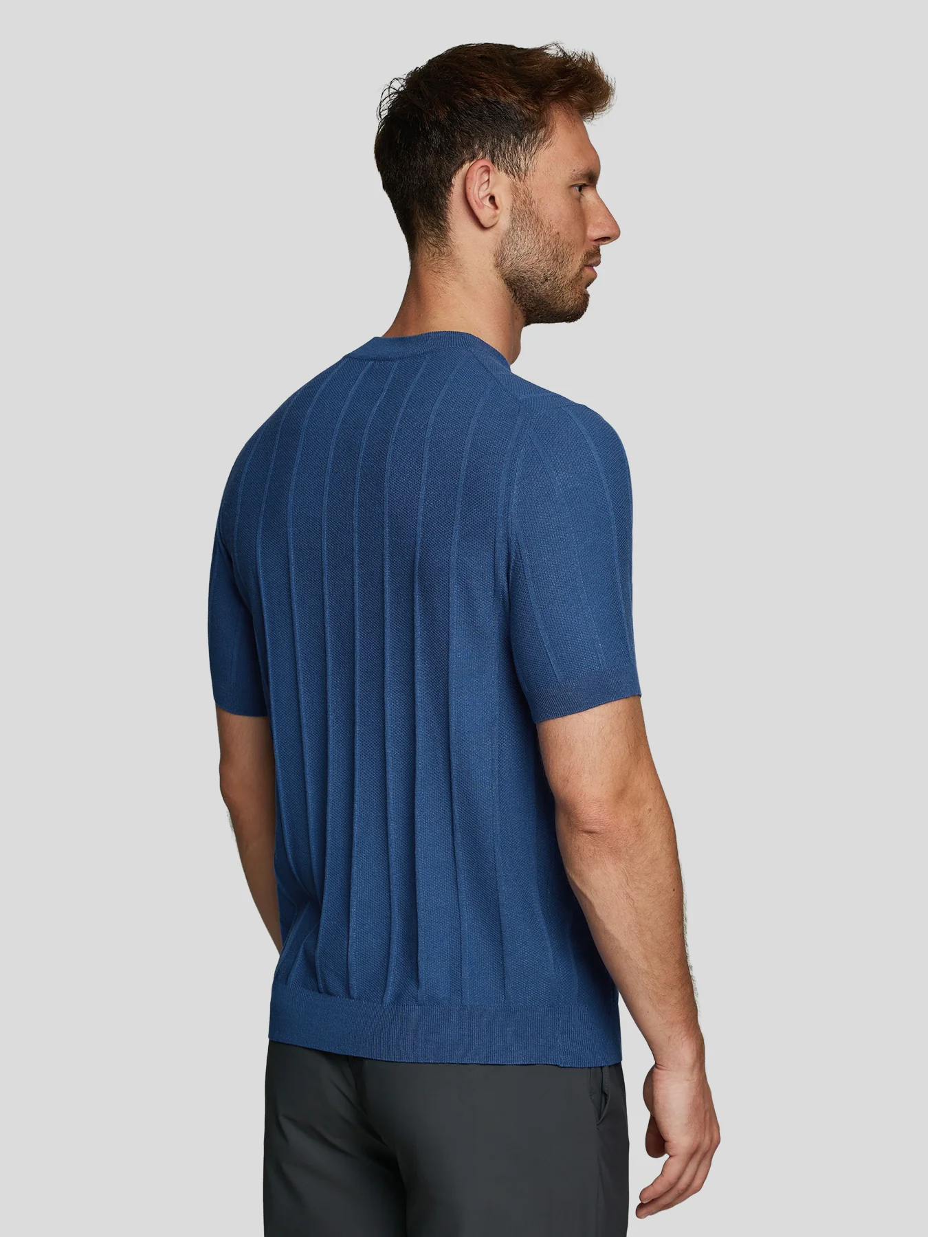 GentleKnit Breathable Striped Short Sleeve Knitted T-Shirt - Image 21