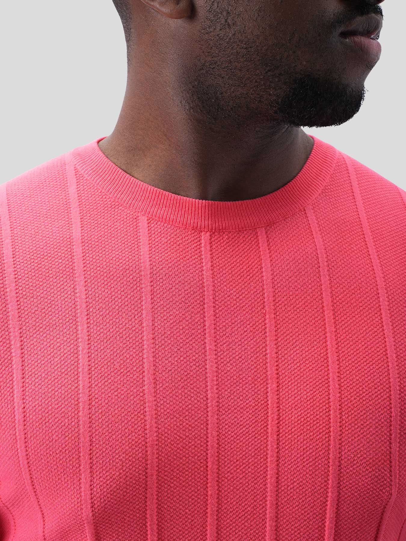 GentleKnit Breathable Striped Short Sleeve Knitted T-Shirt - Image 39