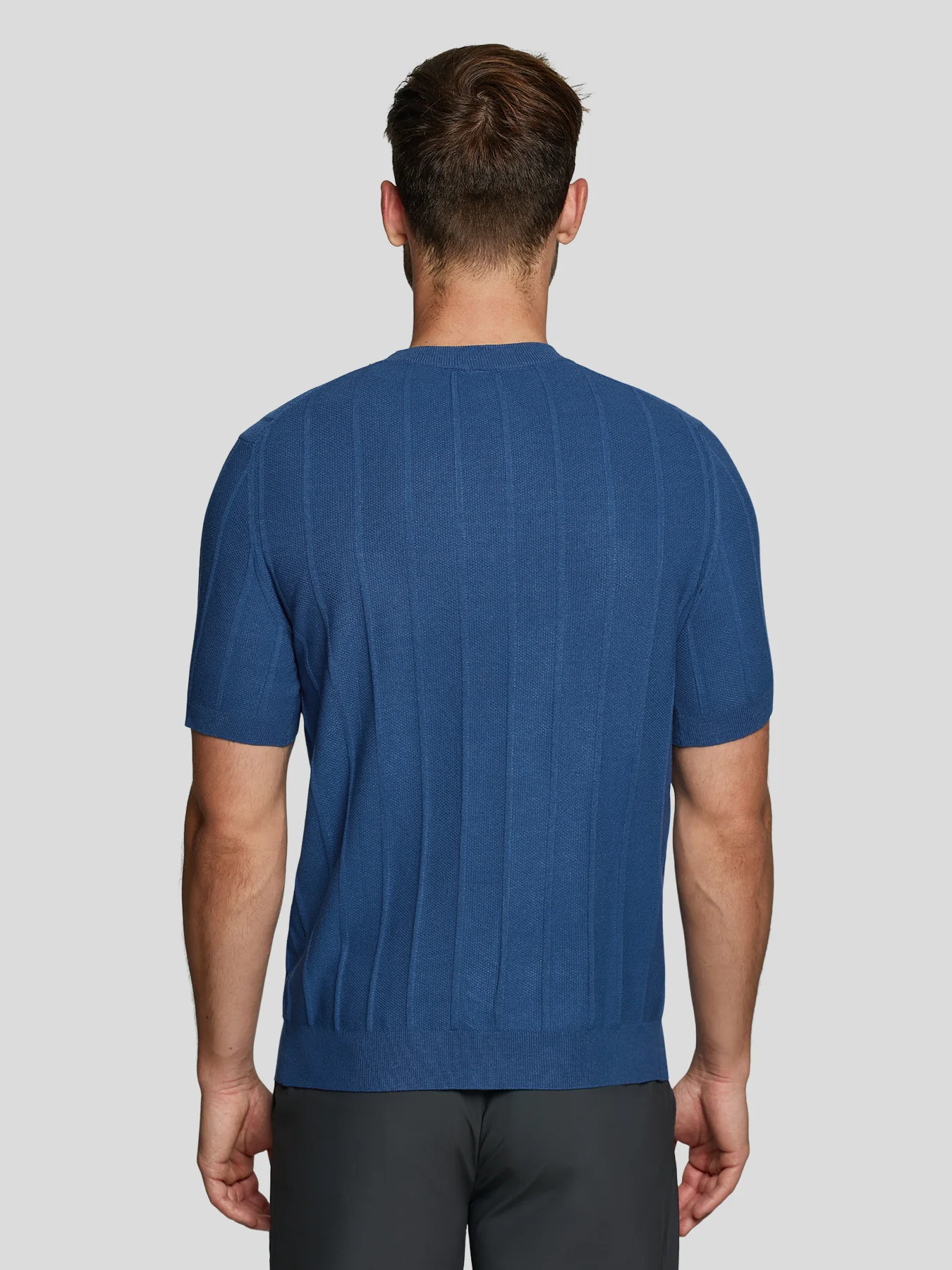 GentleKnit Breathable Striped Short Sleeve Knitted T-Shirt - Image 22