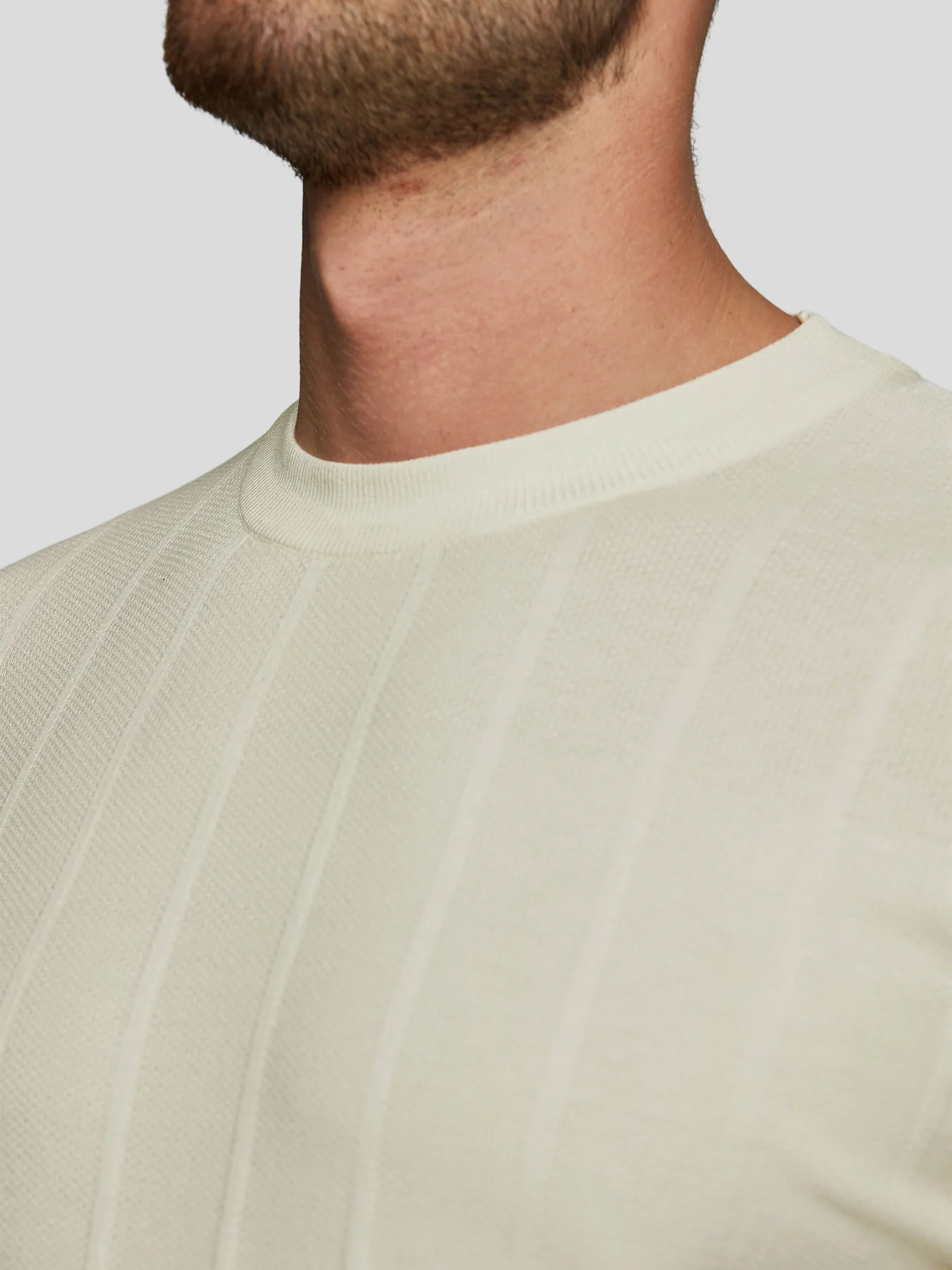 GentleKnit Breathable Striped Short Sleeve Knitted T-Shirt - Image 9