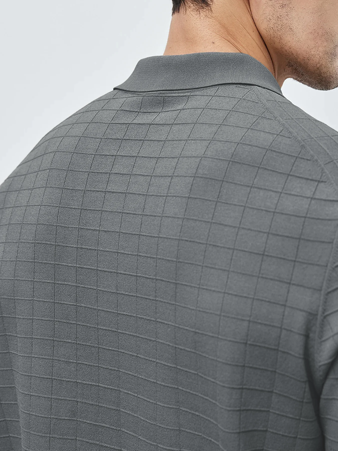 GentleKnit Checkered Short Sleeve Knitted Polo - Image 7