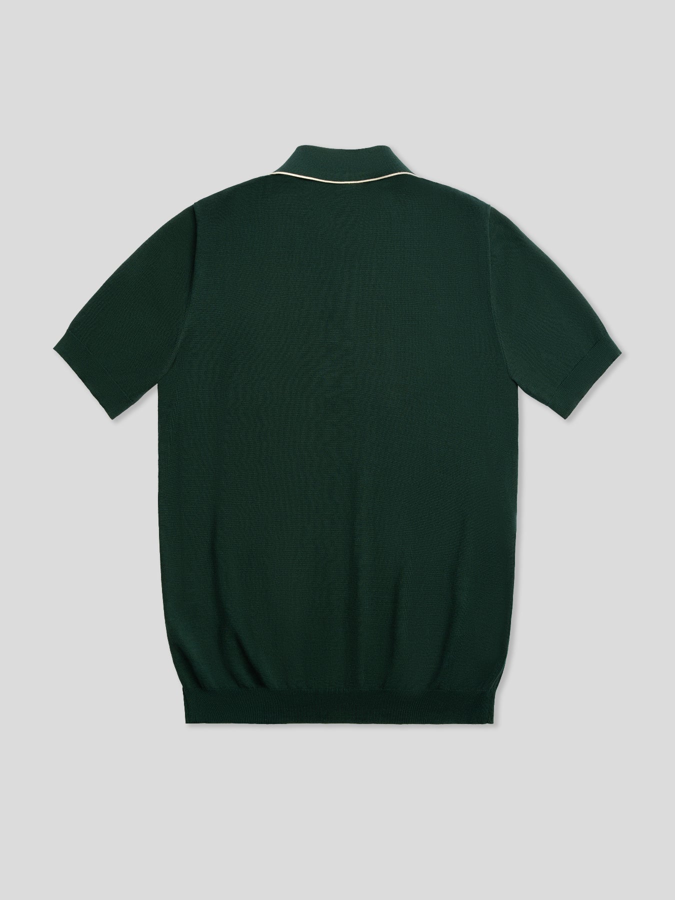 GentleKnit Contrast Color Short Sleeve Knitted Polo - Image 15