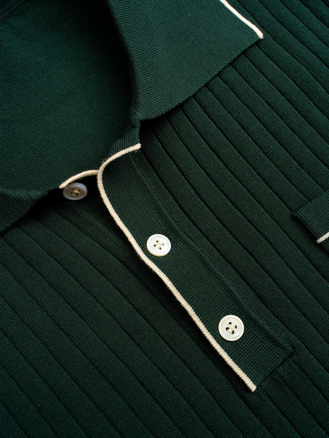 GentleKnit Contrast Color Short Sleeve Knitted Polo - Image 17