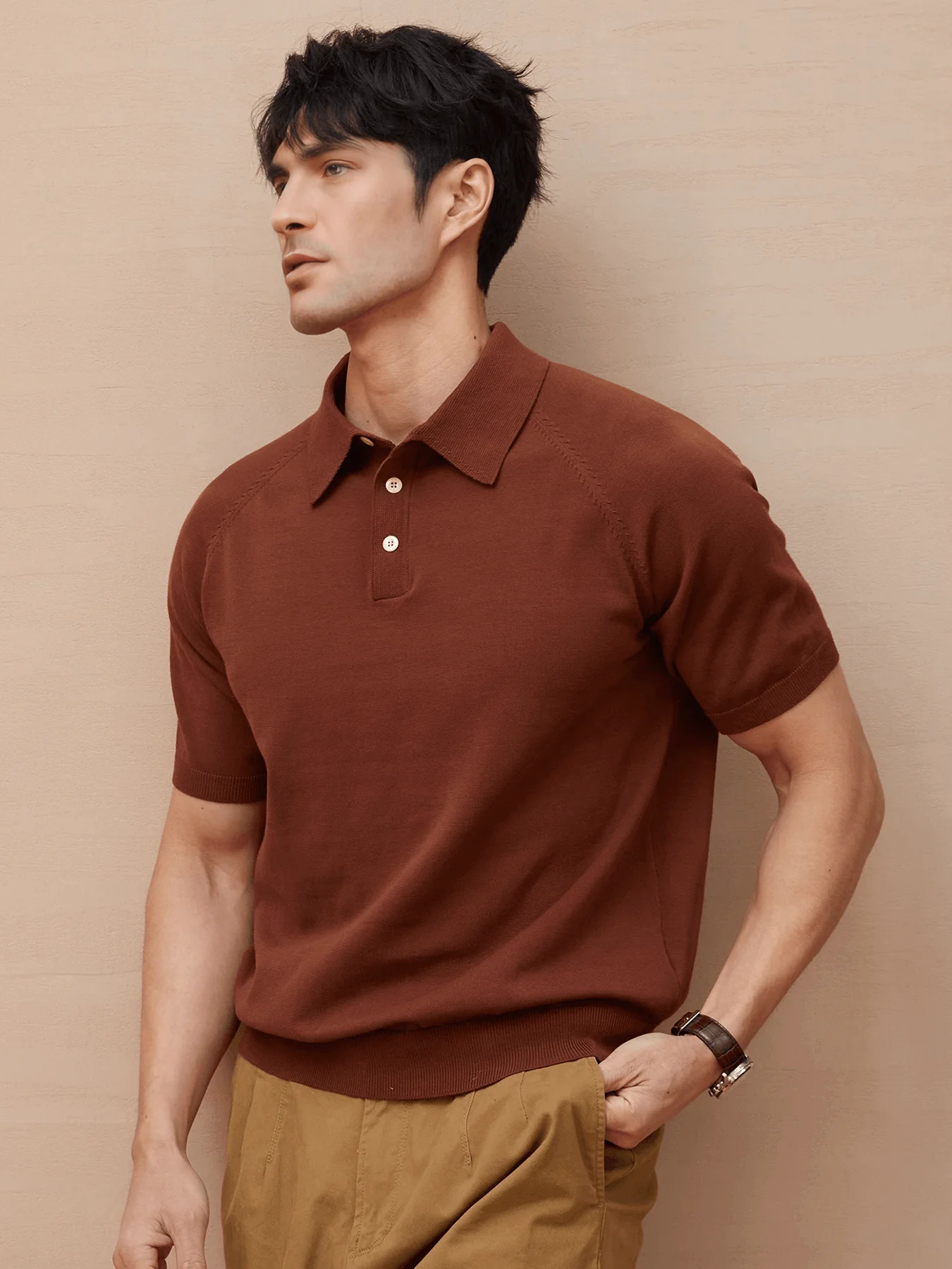 GentleKnit Short Sleeve Knitted Polo - Image 28