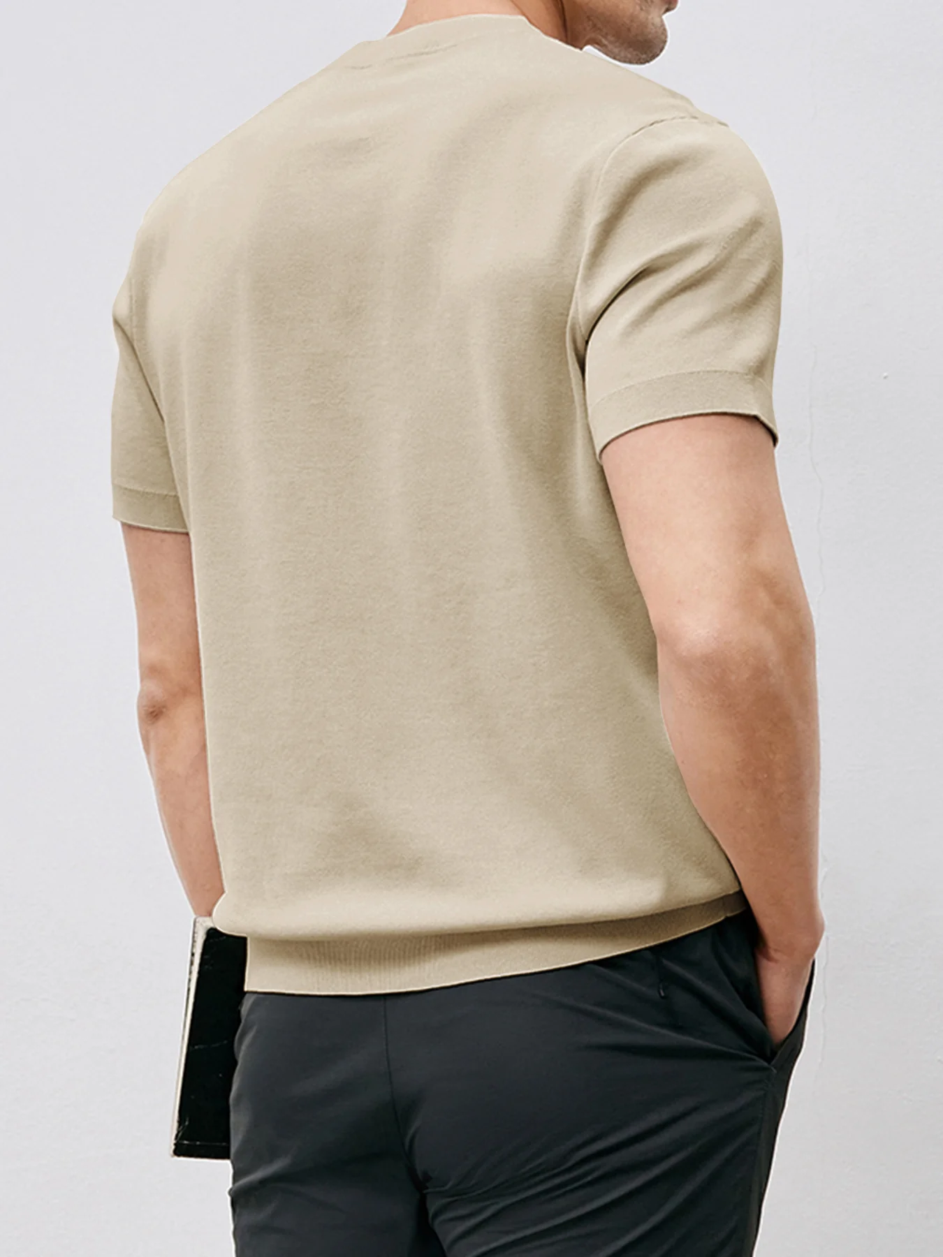 GentleKnit Short Sleeve Knitted T-Shirt - Image 38