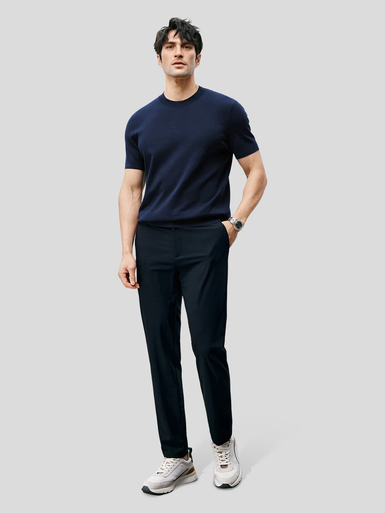 GentleKnit Short Sleeve Knitted T-Shirt - Image 5