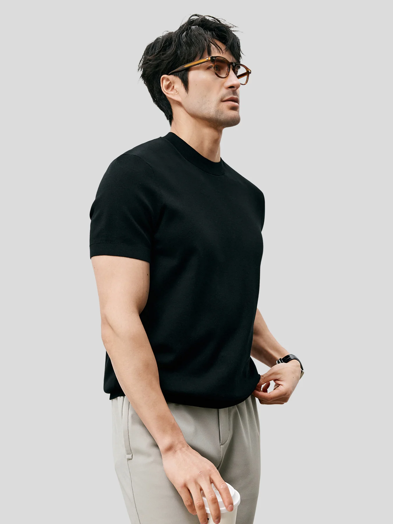 GentleKnit Short Sleeve Knitted T-Shirt - Image 9