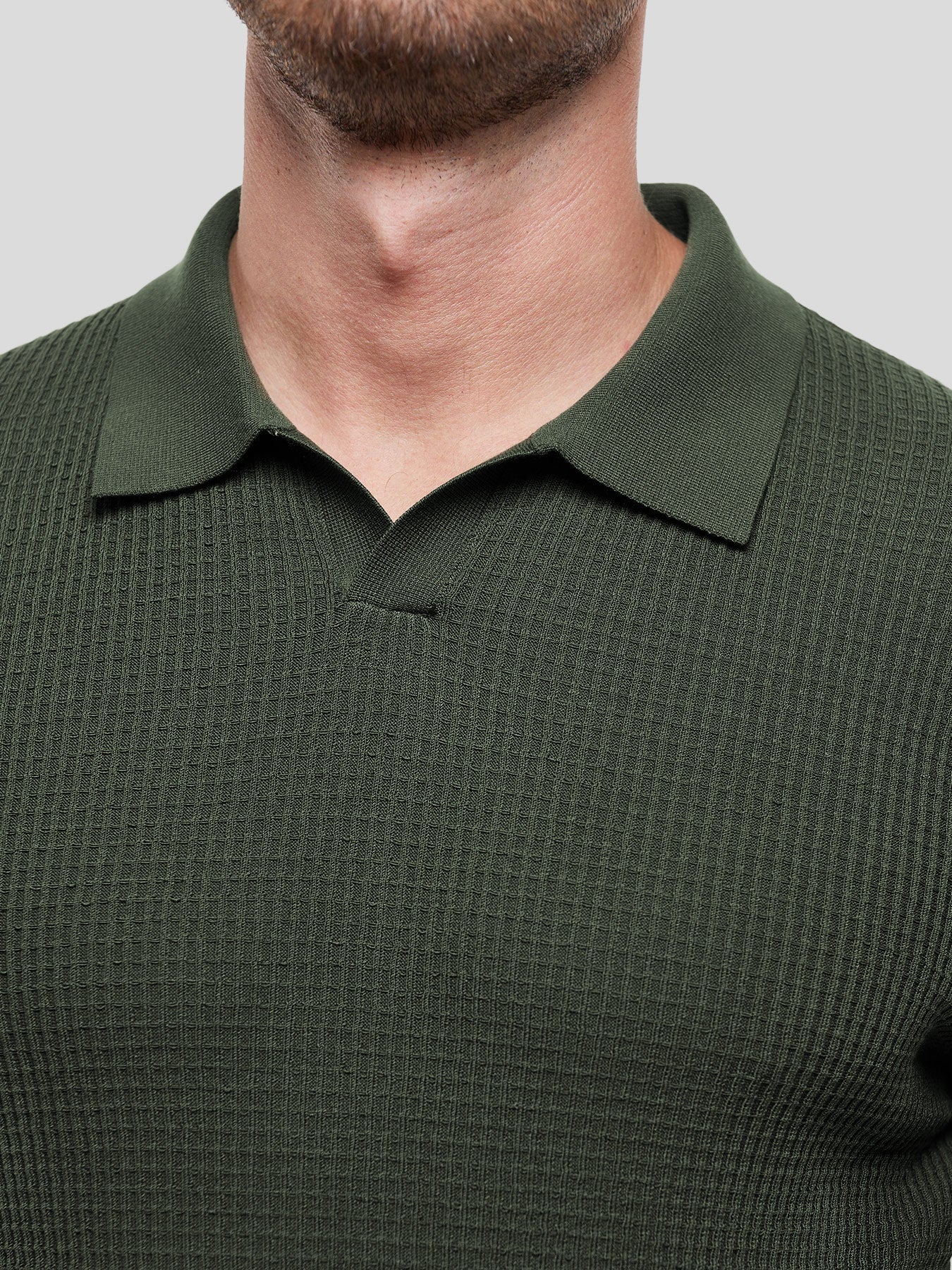 FlexKnit Active Knitted Buttonless Polo - Image 38