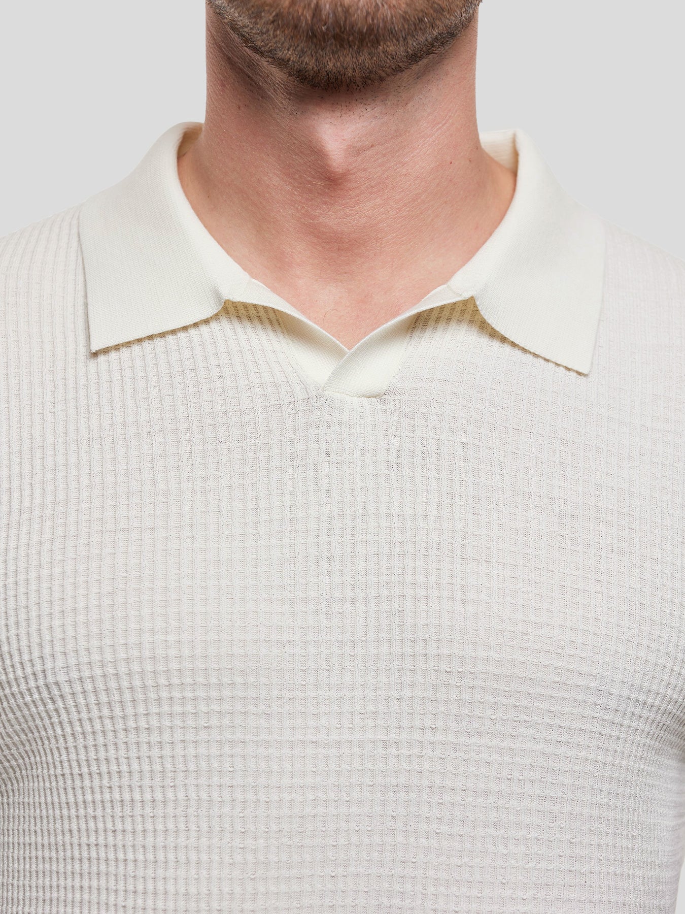 FlexKnit Active Knitted Buttonless Polo - Image 4