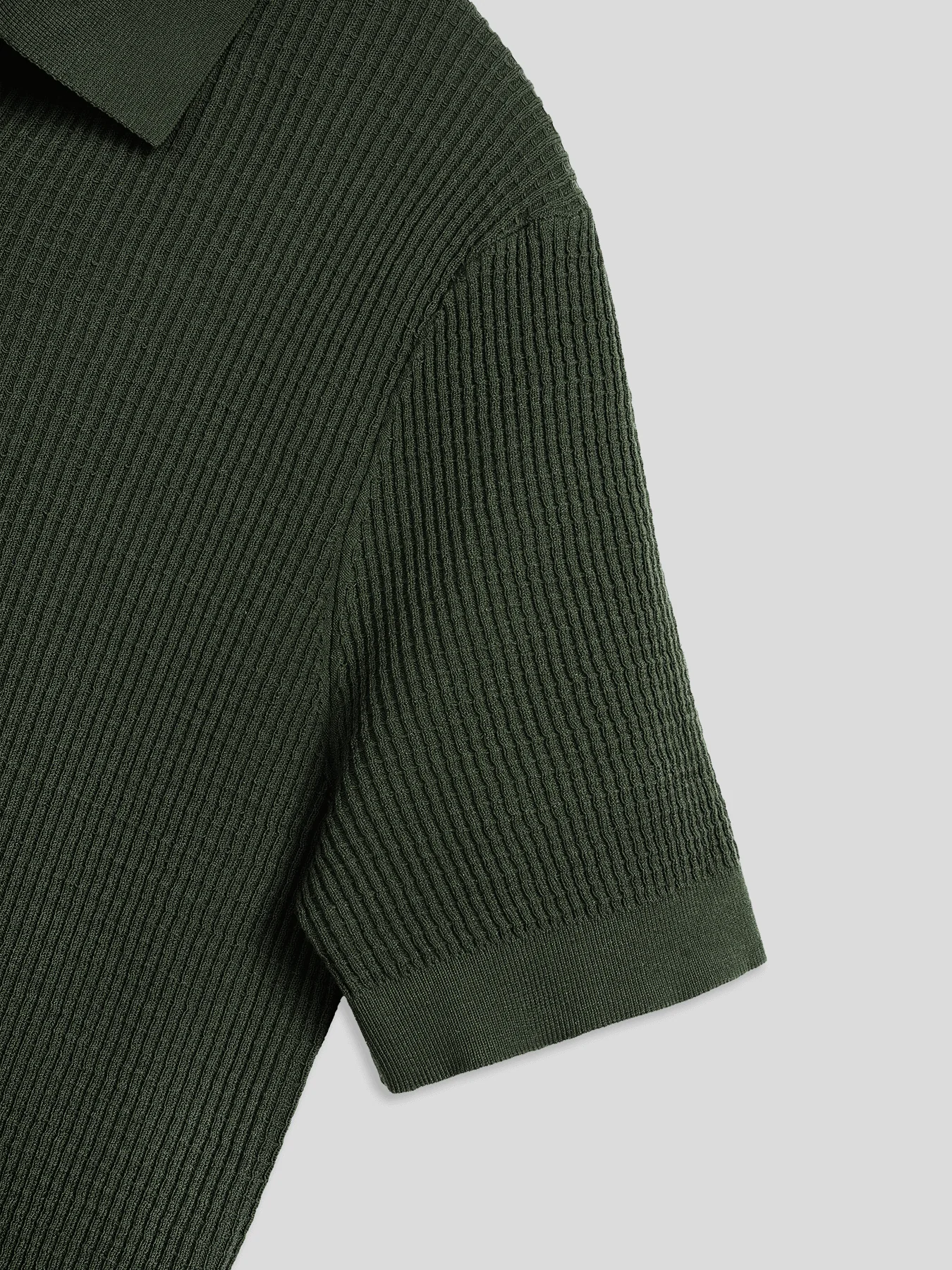 FlexKnit Active Knitted Buttonless Polo - Image 41