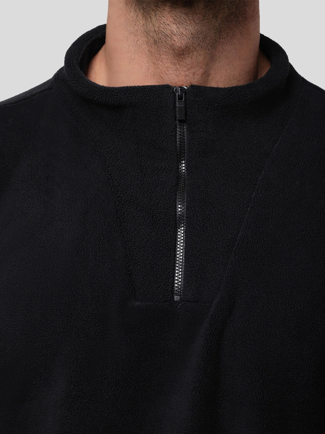 LuxeCozy Fleece Half Zip Mock Neck Sweatshirt - Image 17
