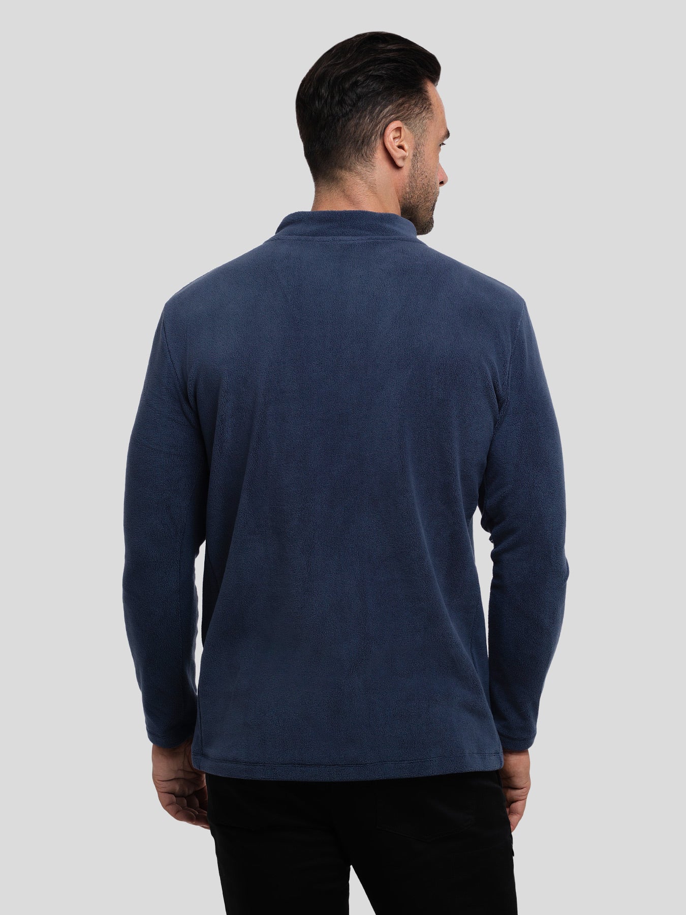 LuxeCozy Fleece Half Zip Mock Neck Sweatshirt - Image 21