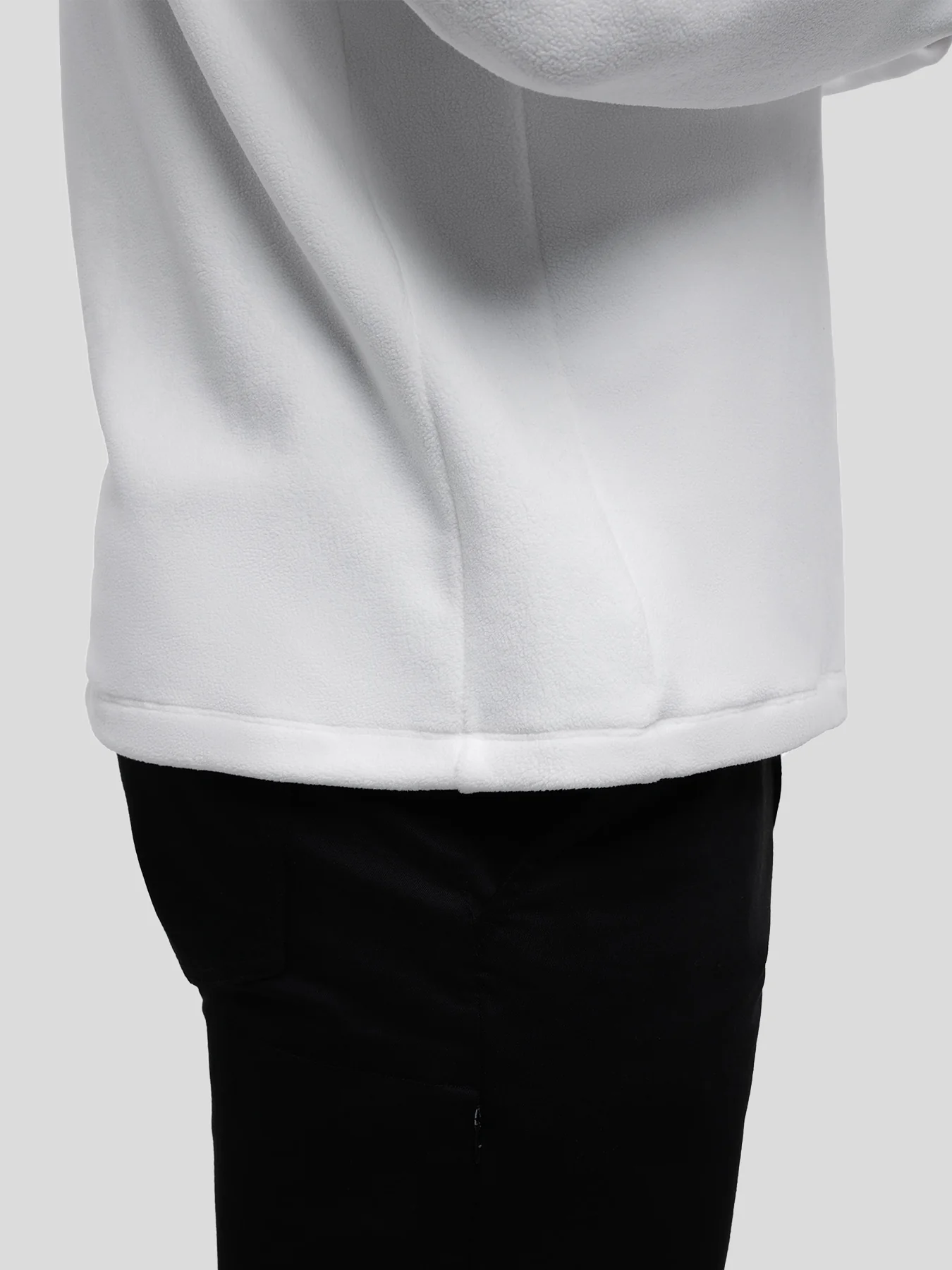 LuxeCozy Fleece Half Zip Mock Neck Sweatshirt - Image 7