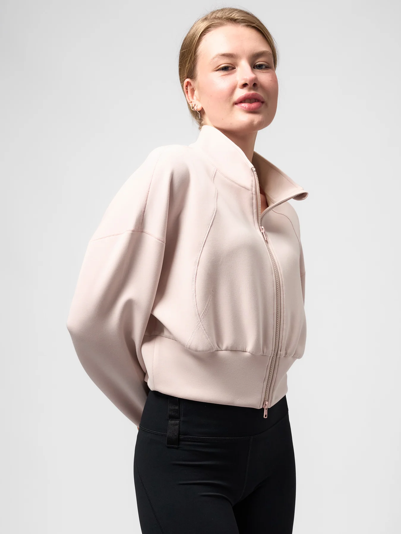 Modal Blend Double Zip Long Sleeve Tee - Image 11