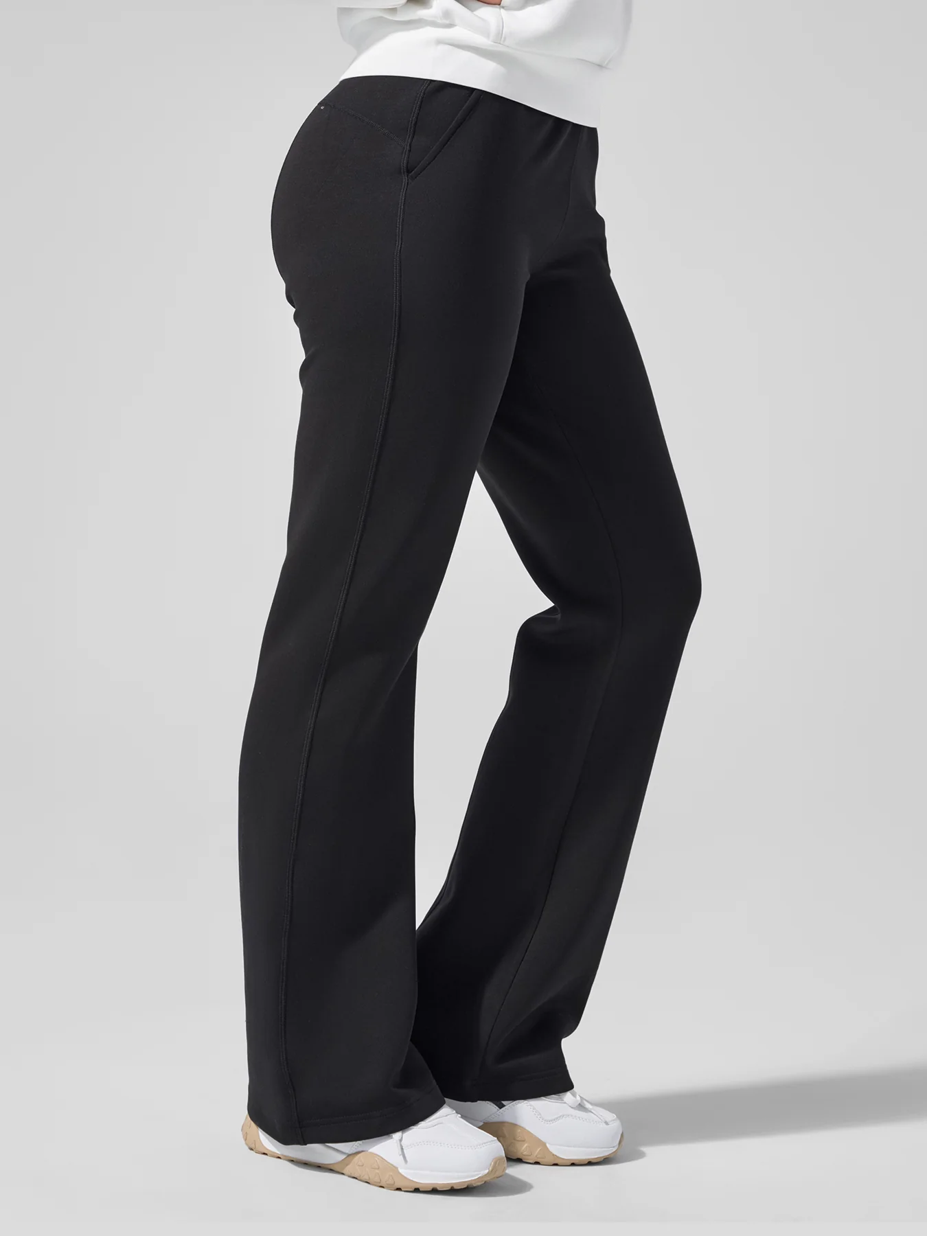 Modal Blend Drawstring Flare Pants - Image 16
