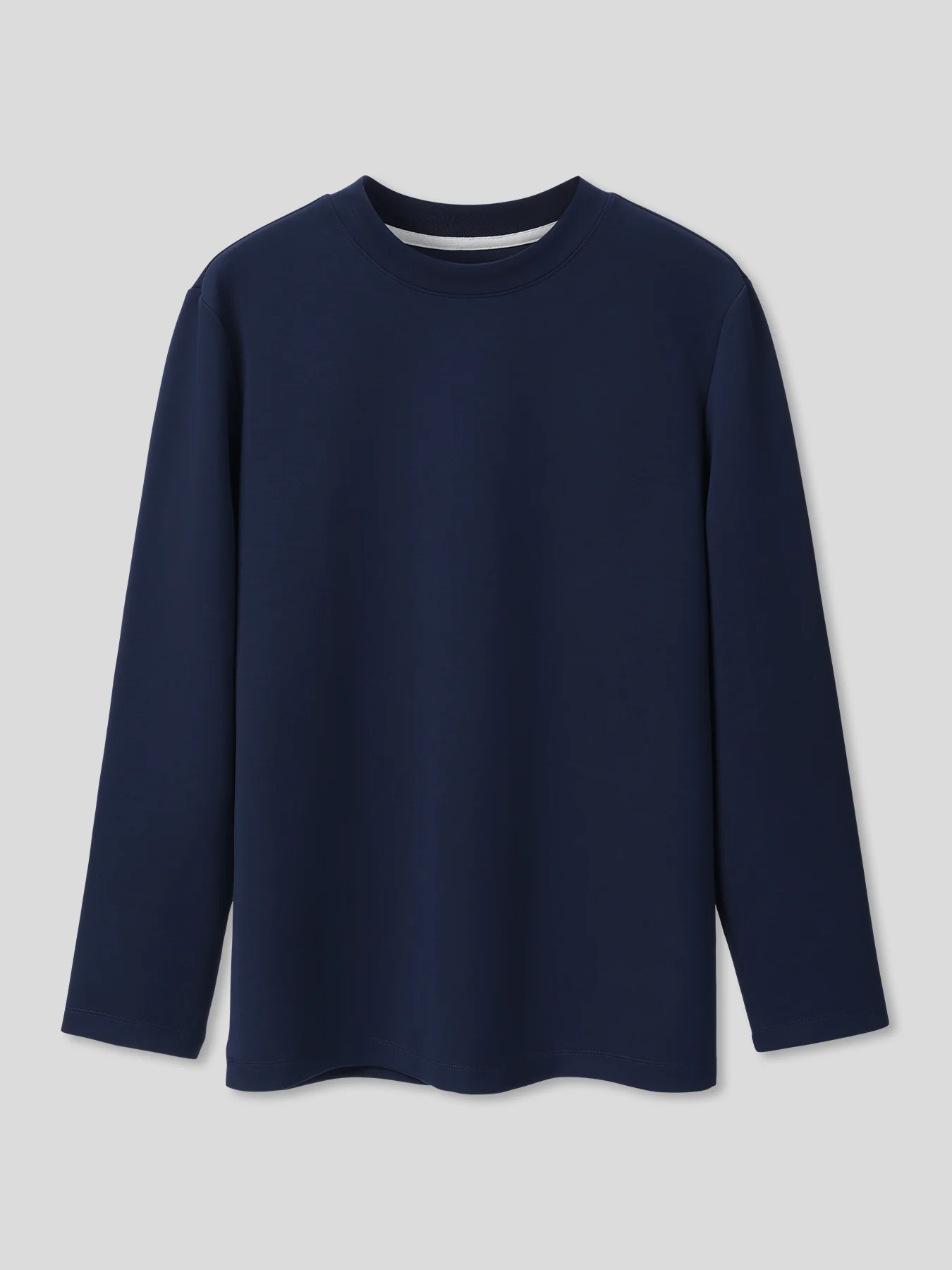 Modal Blend Elbow Patch Long Sleeve Tee:Slim Fit - Image 7