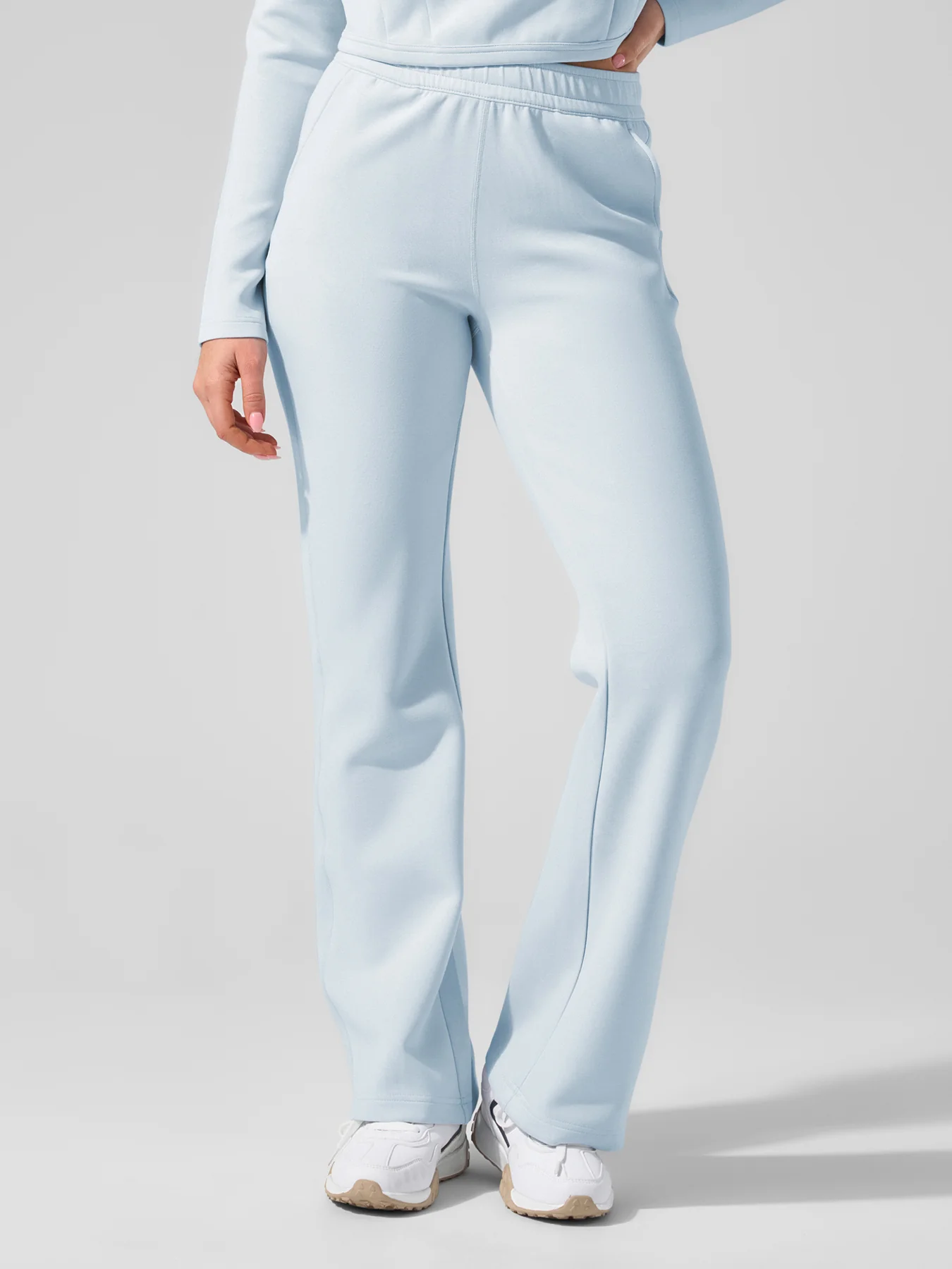 Modal Blend Drawstring Flare Pants - Image 5
