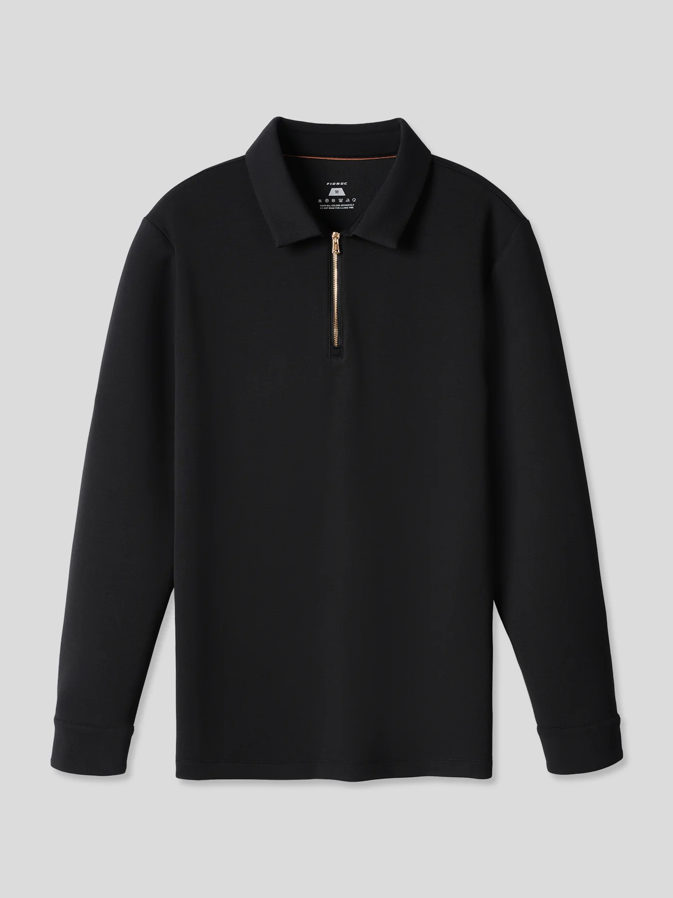 Modal Blend Long Sleeve Half Zip Polo - Image 22