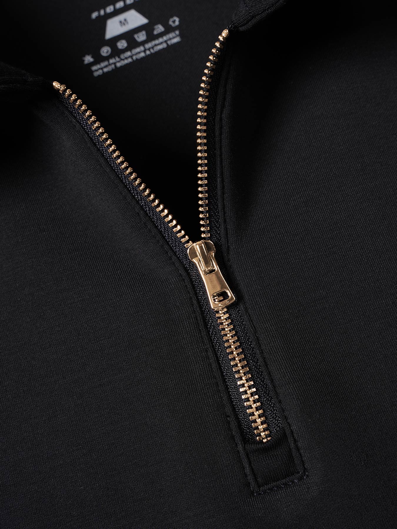 Modal Blend Long Sleeve Half Zip Polo - Image 24