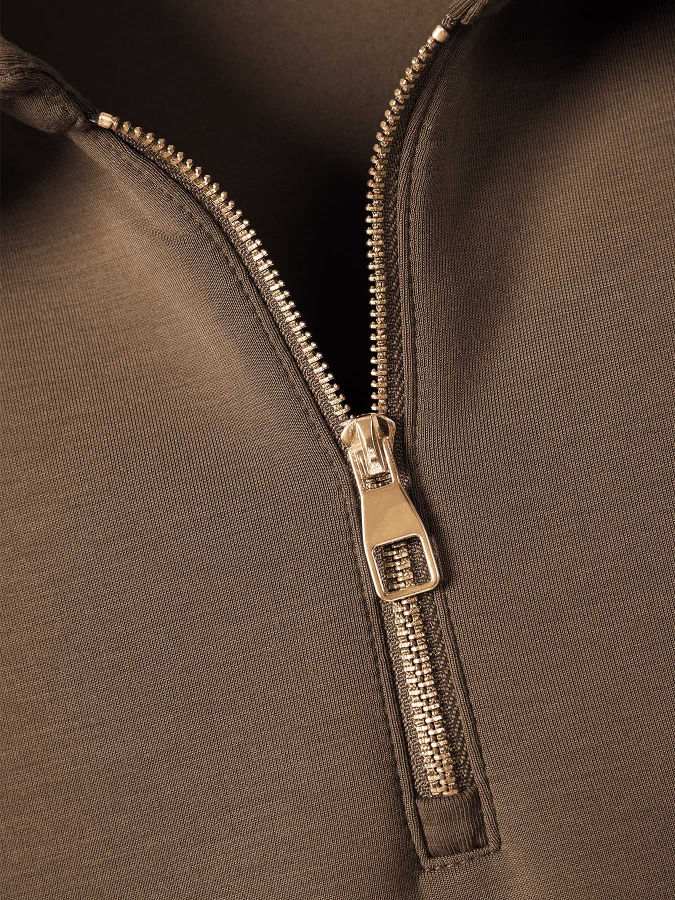 Modal Blend Long Sleeve Half Zip Polo - Image 5