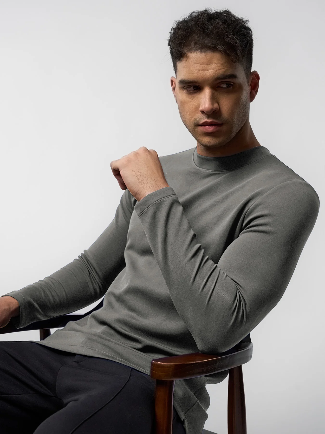 Modal Blend Long Sleeve Tee - Image 28