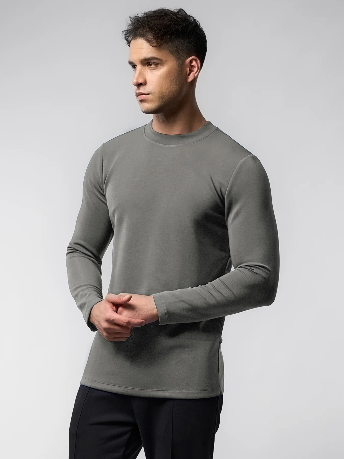 Modal Blend Long Sleeve Tee - Image 29
