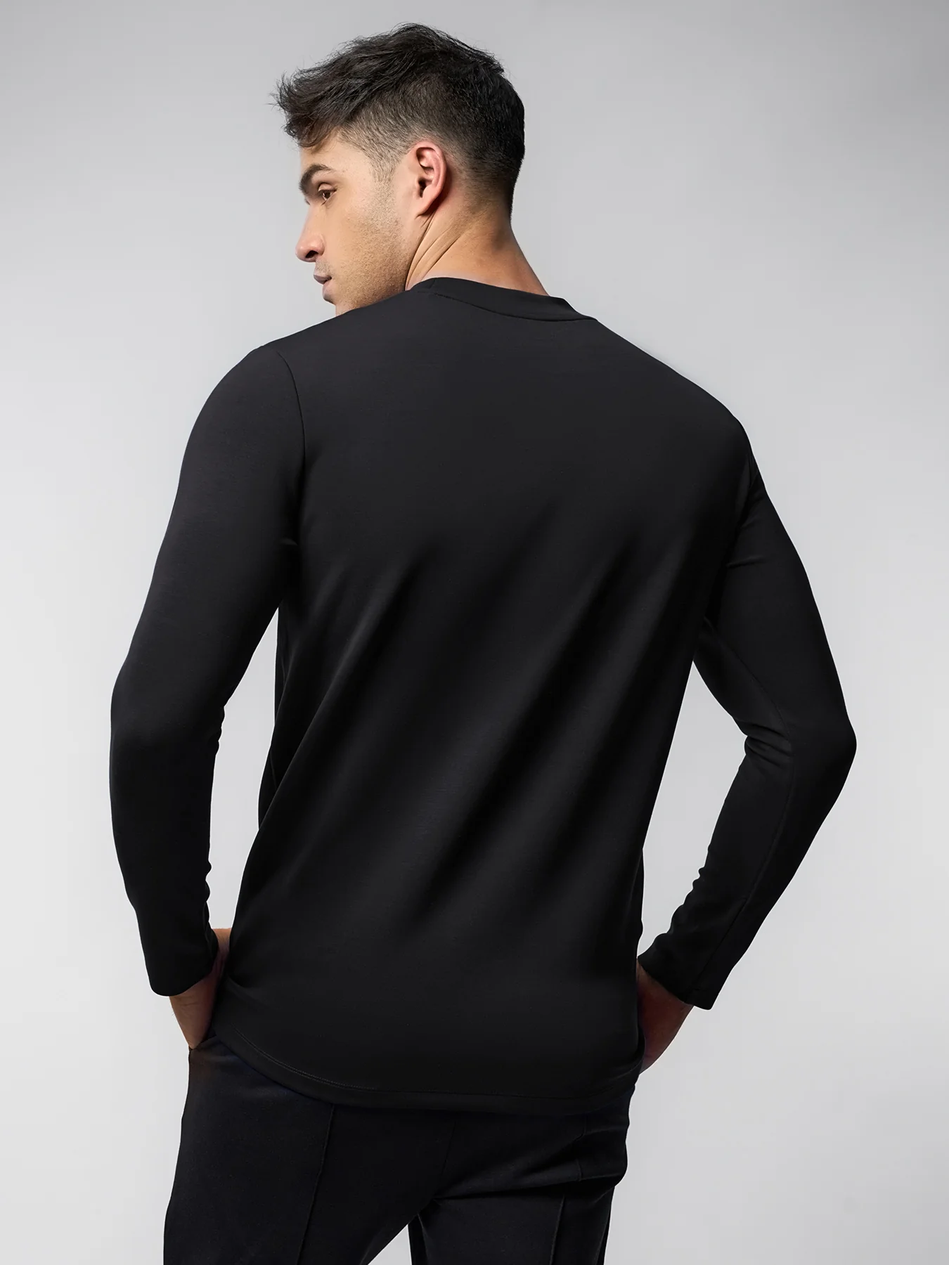 Modal Blend Long Sleeve Tee - Image 3