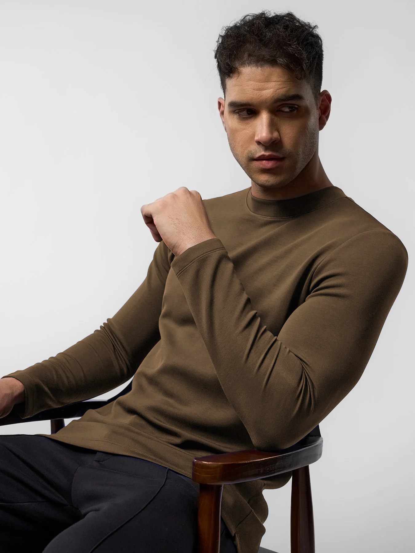 Modal Blend Long Sleeve Tee - Image 9