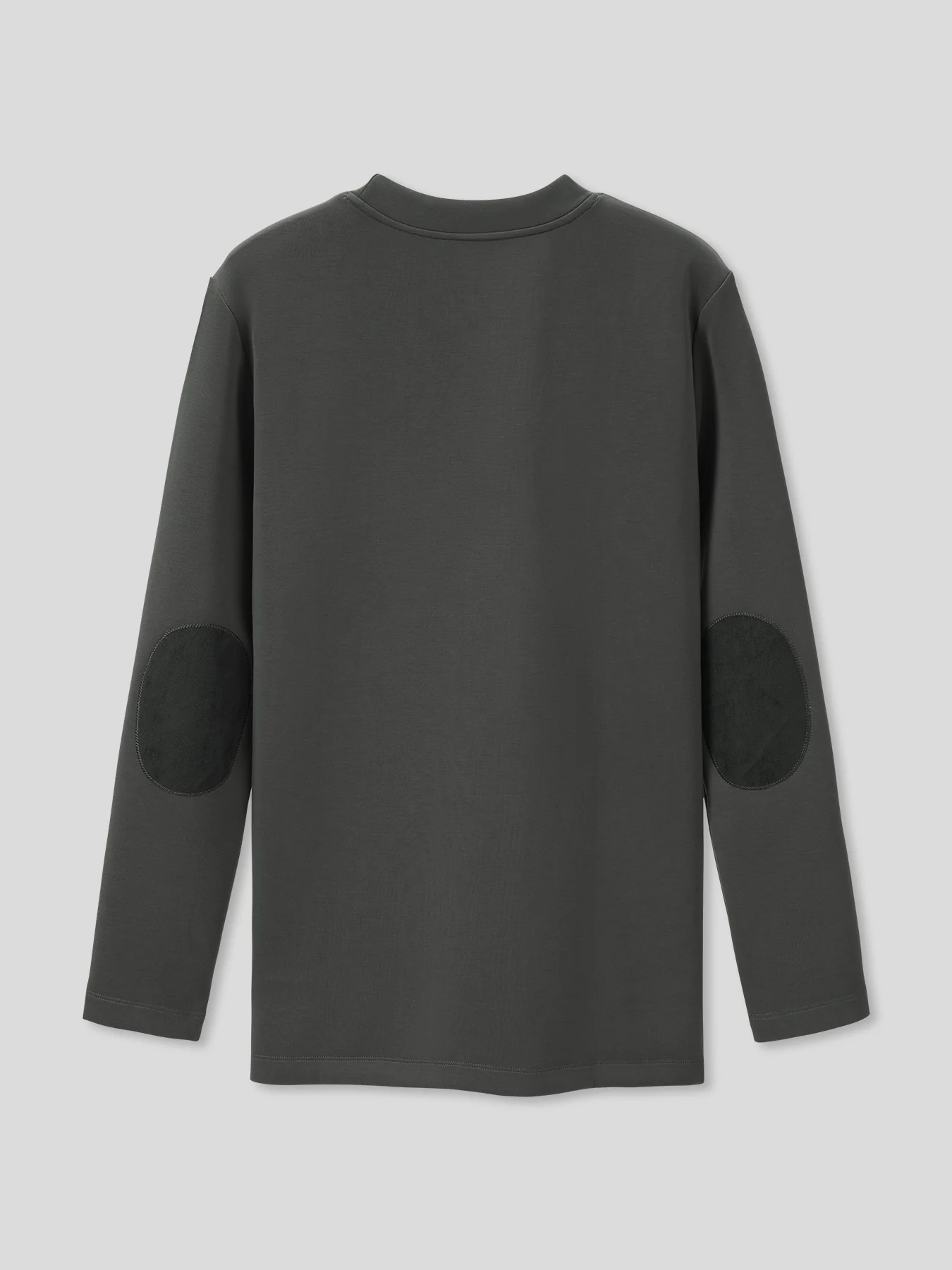 Modal Blend Elbow Patch Long Sleeve Tee:Slim Fit - Image 74