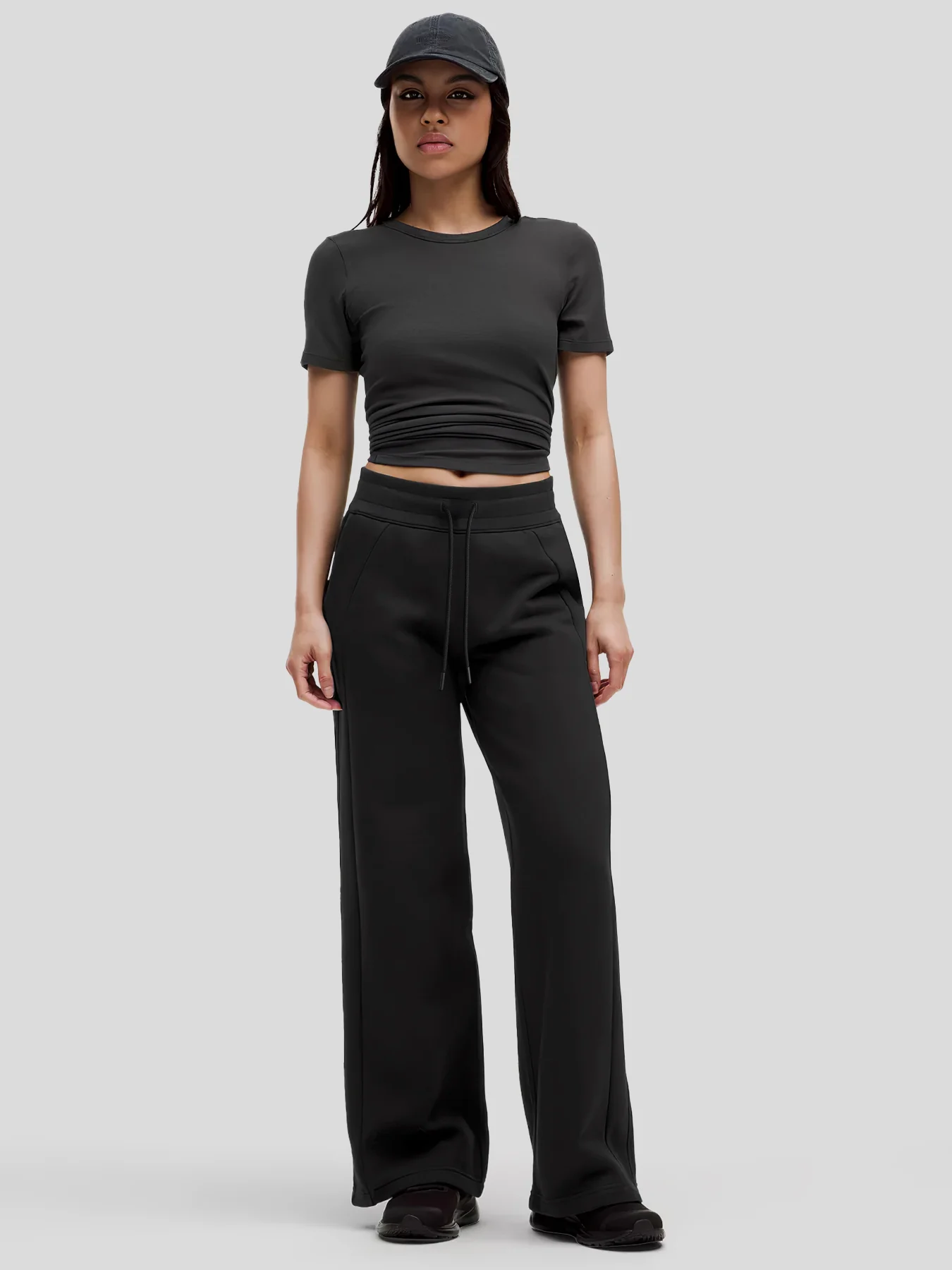 Modal Blend Mid-Rise Wide Leg Pant - Image 10