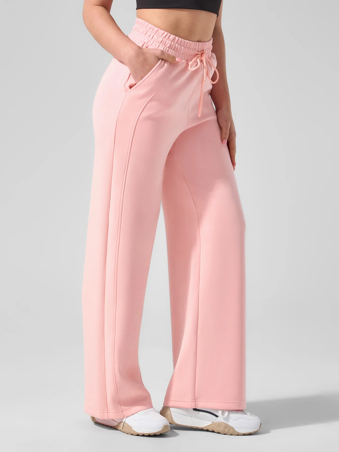 Modal Blend Mid-Rise Wide Leg Pant - Image 16