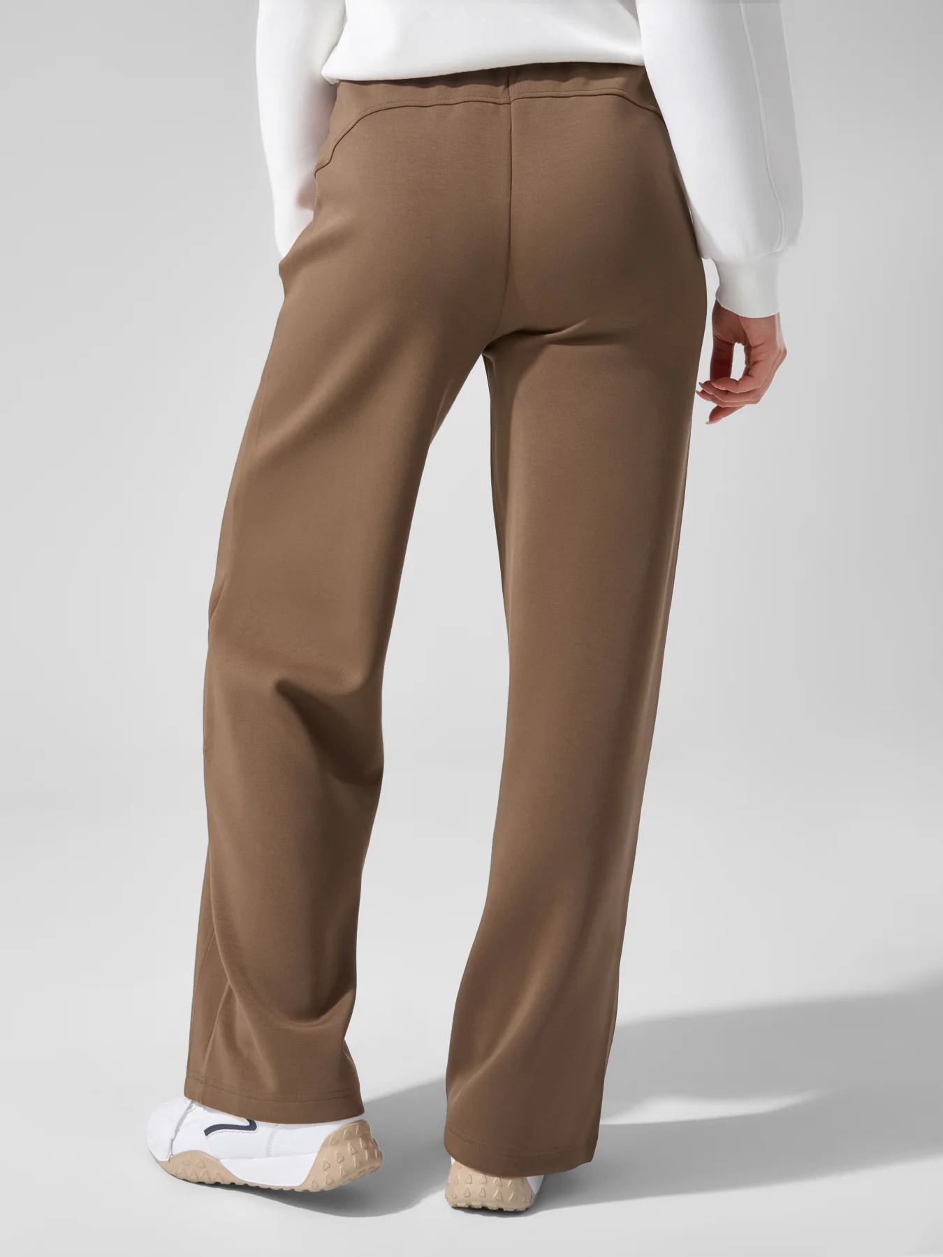 Modal Blend Mid-Rise Wide Leg Pant - Image 3