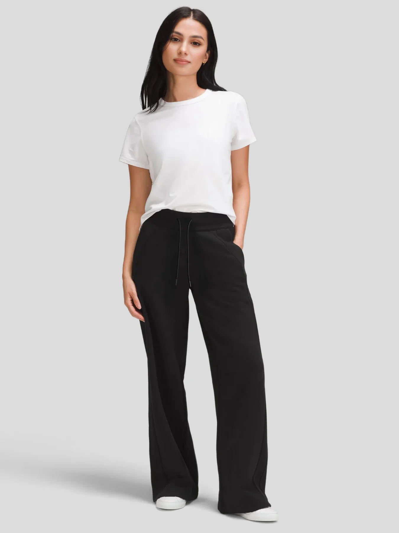 Modal Blend Mid-Rise Wide Leg Pant - Image 8