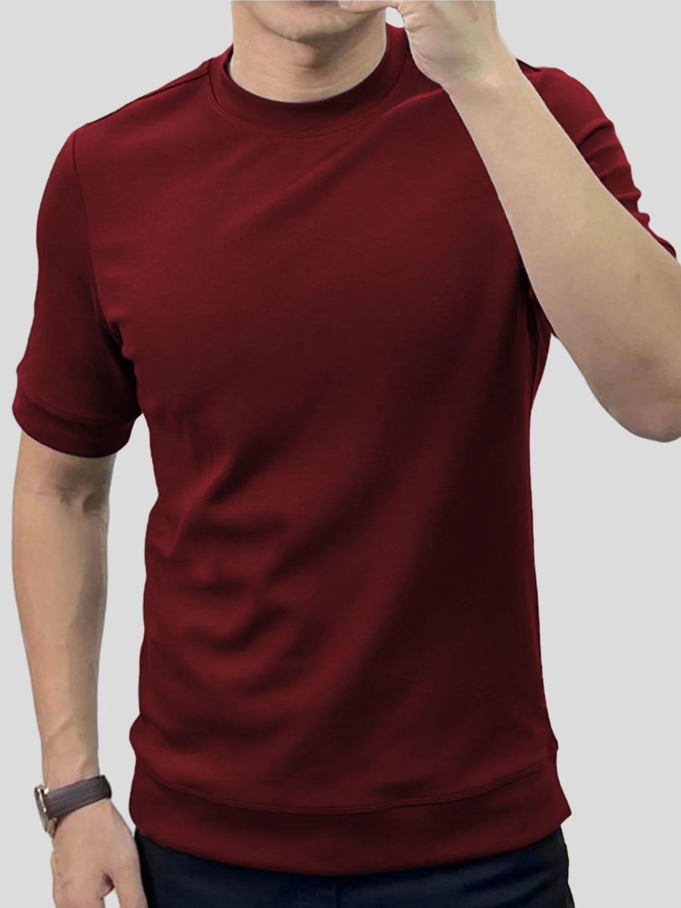 Modal Blend Short Sleeve Tee:Slim Fit - Image 13